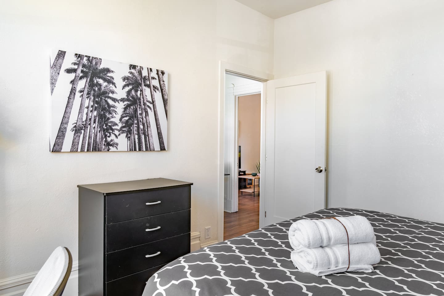 drawer for your cloths and clean towels for your stay