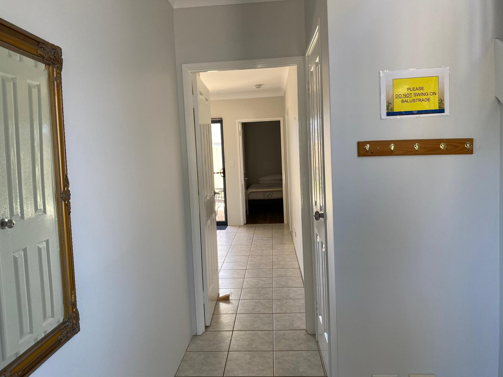 Entrance hall to downstairs Beds/Bathroom