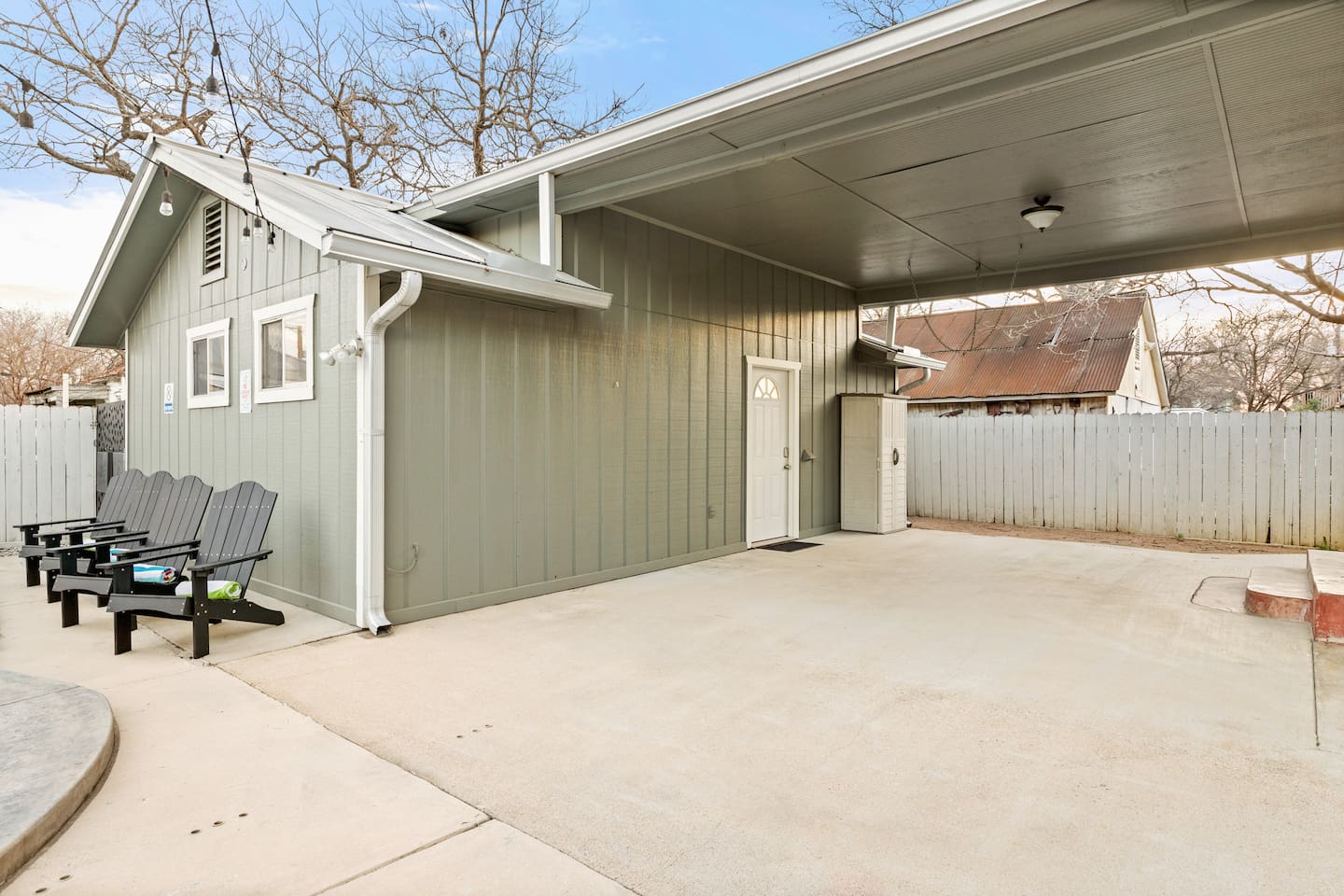 Relax and unwind in your private outdoor patio space, the perfect spot for a peaceful morning coffee or an evening under the stars.
