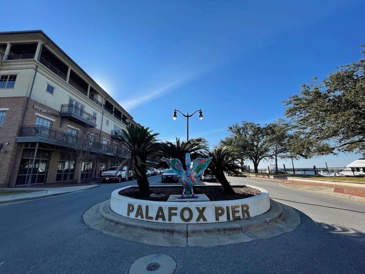 Pensacola's historic Palafox Pier and shopping district