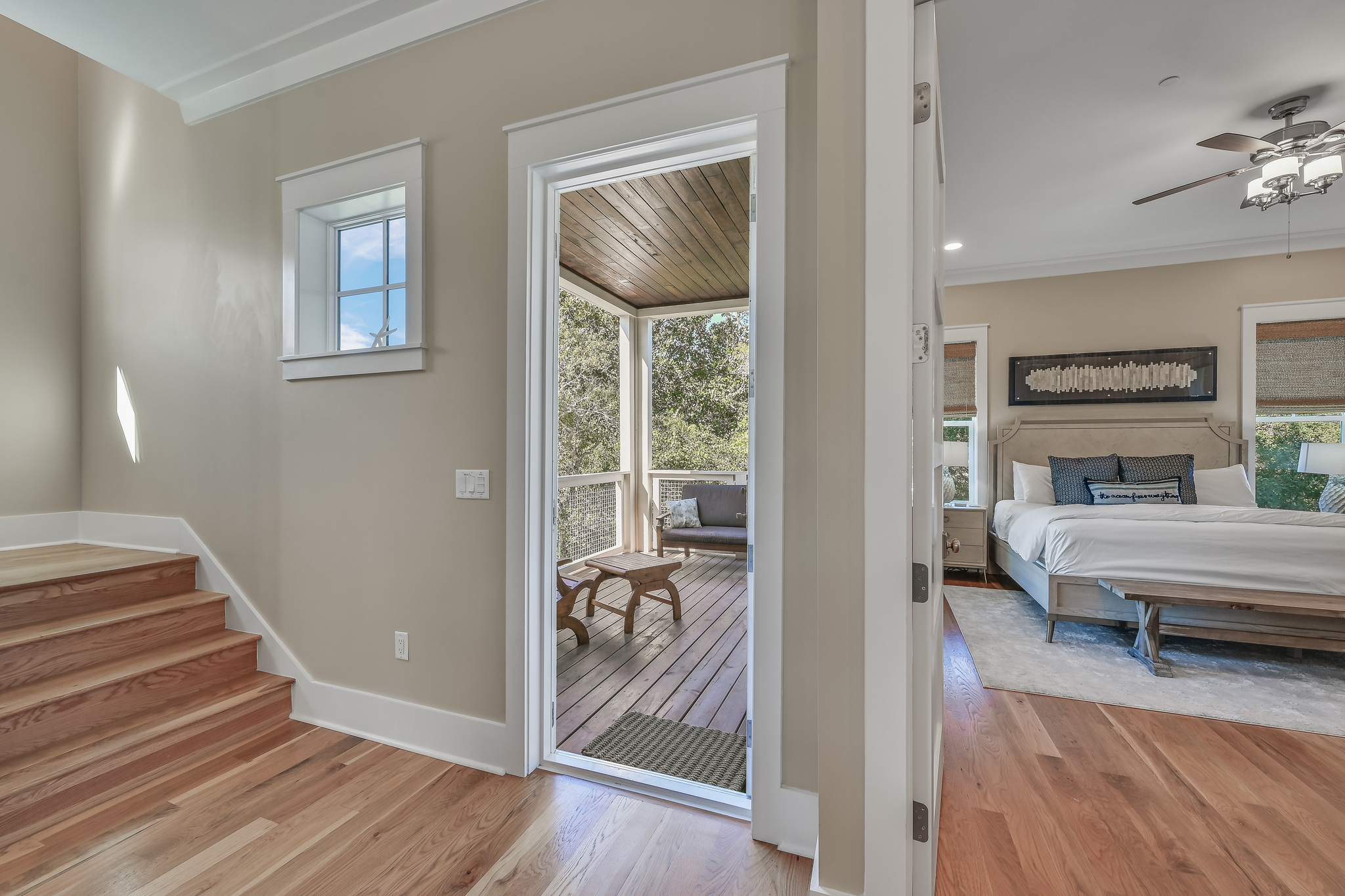 2nd Floor porch off Master and dining area.