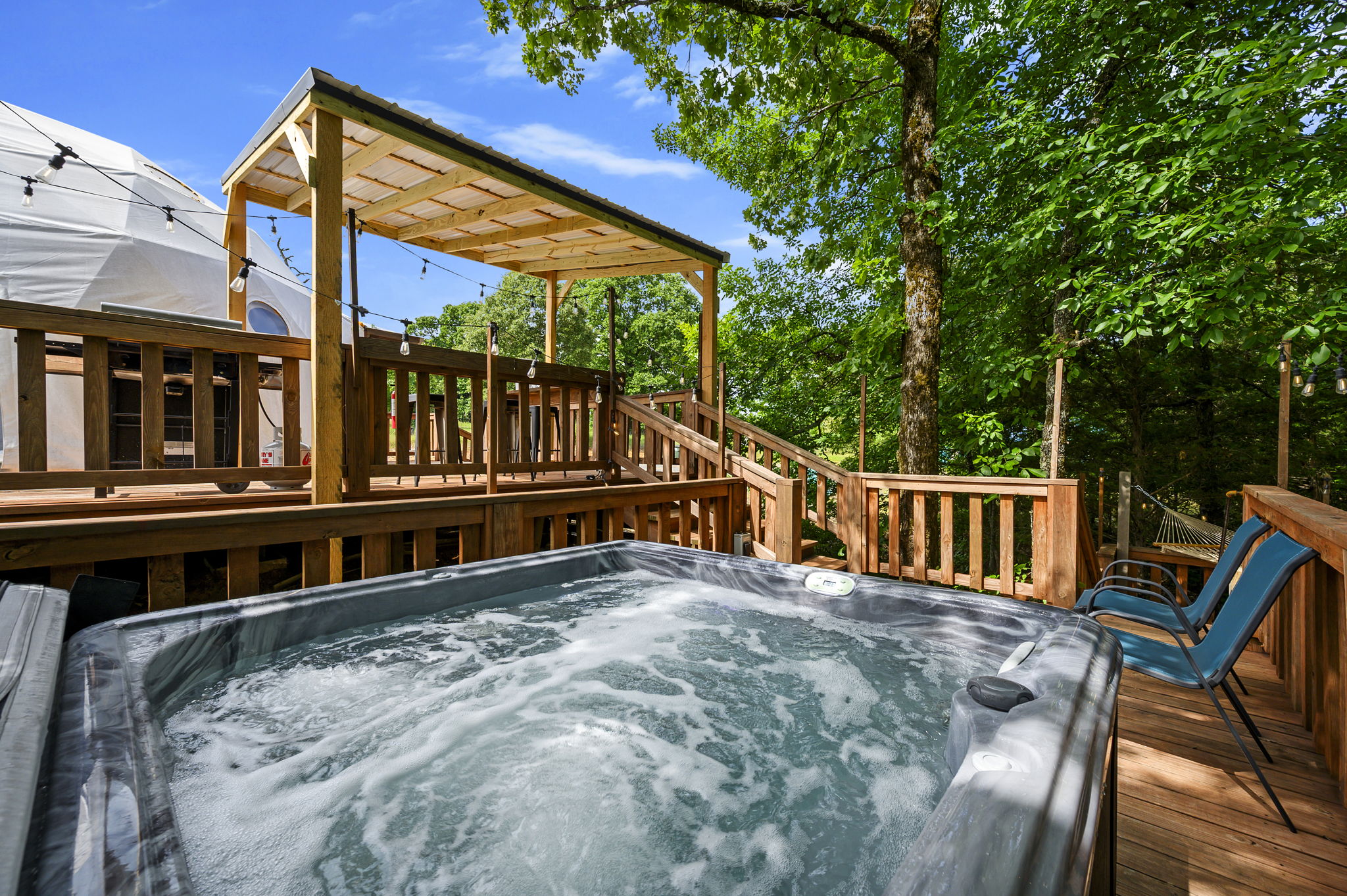 Hot Tub in the trees