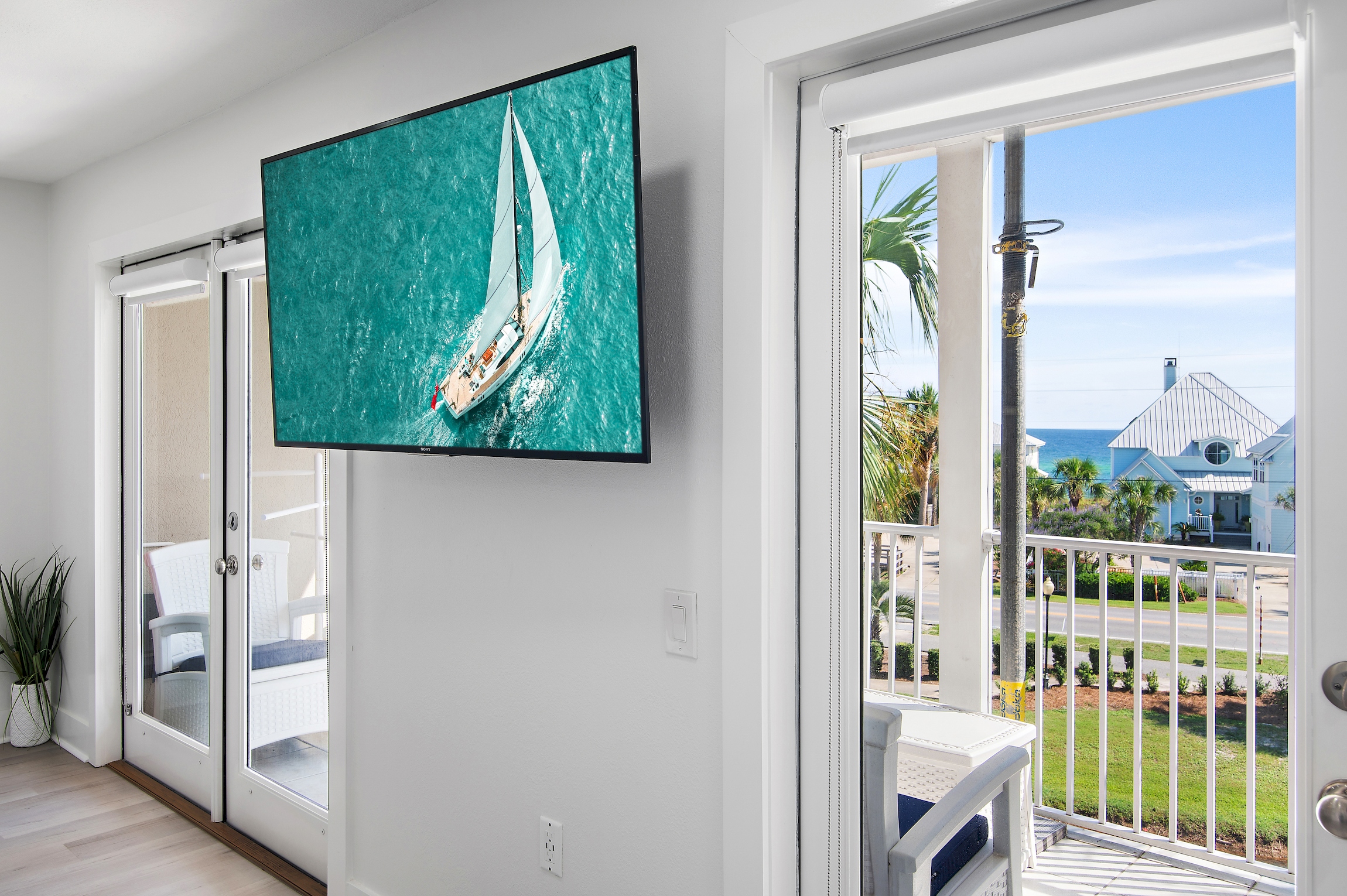 Living Room with Gulf Views