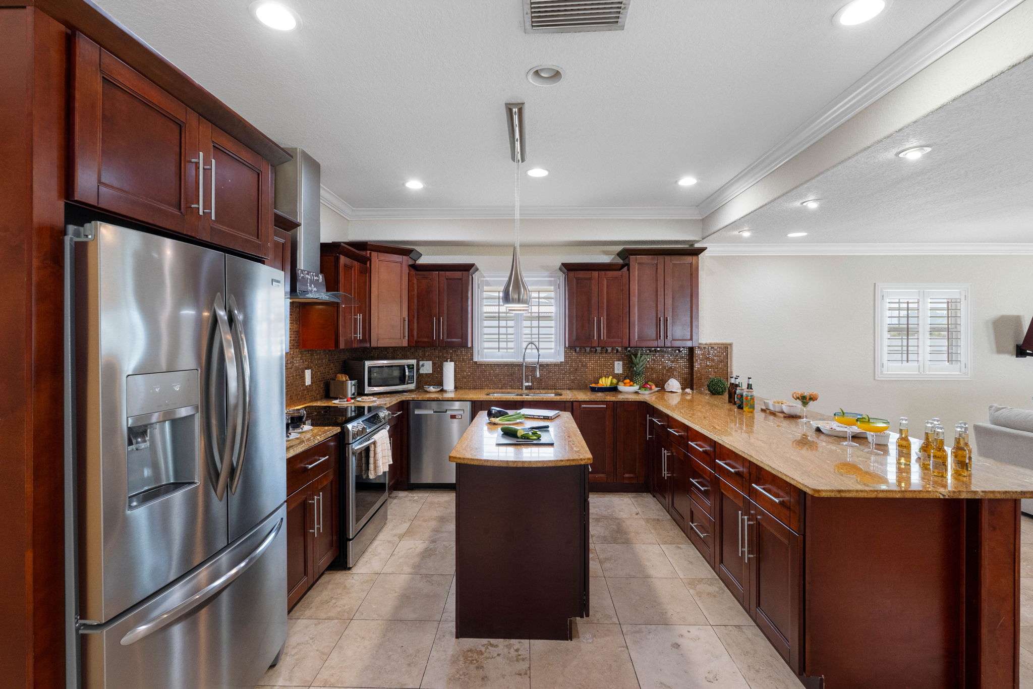 You'll find an assortment of cookware, pots and pans, utensils, baking sheets, and all the kitchen essentials needed to whip up your favorite meals with ease.