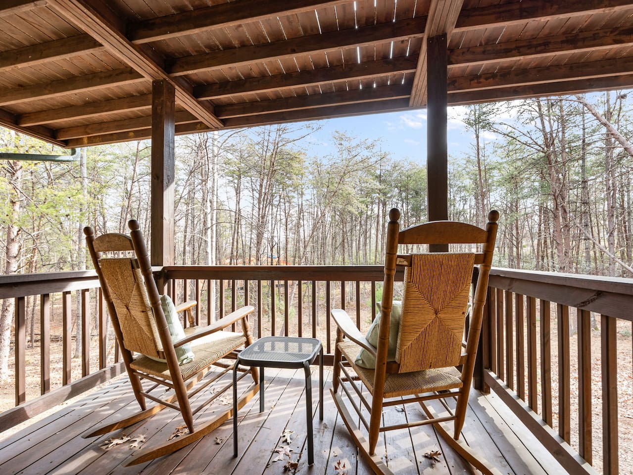Lower deck back porch relaxation