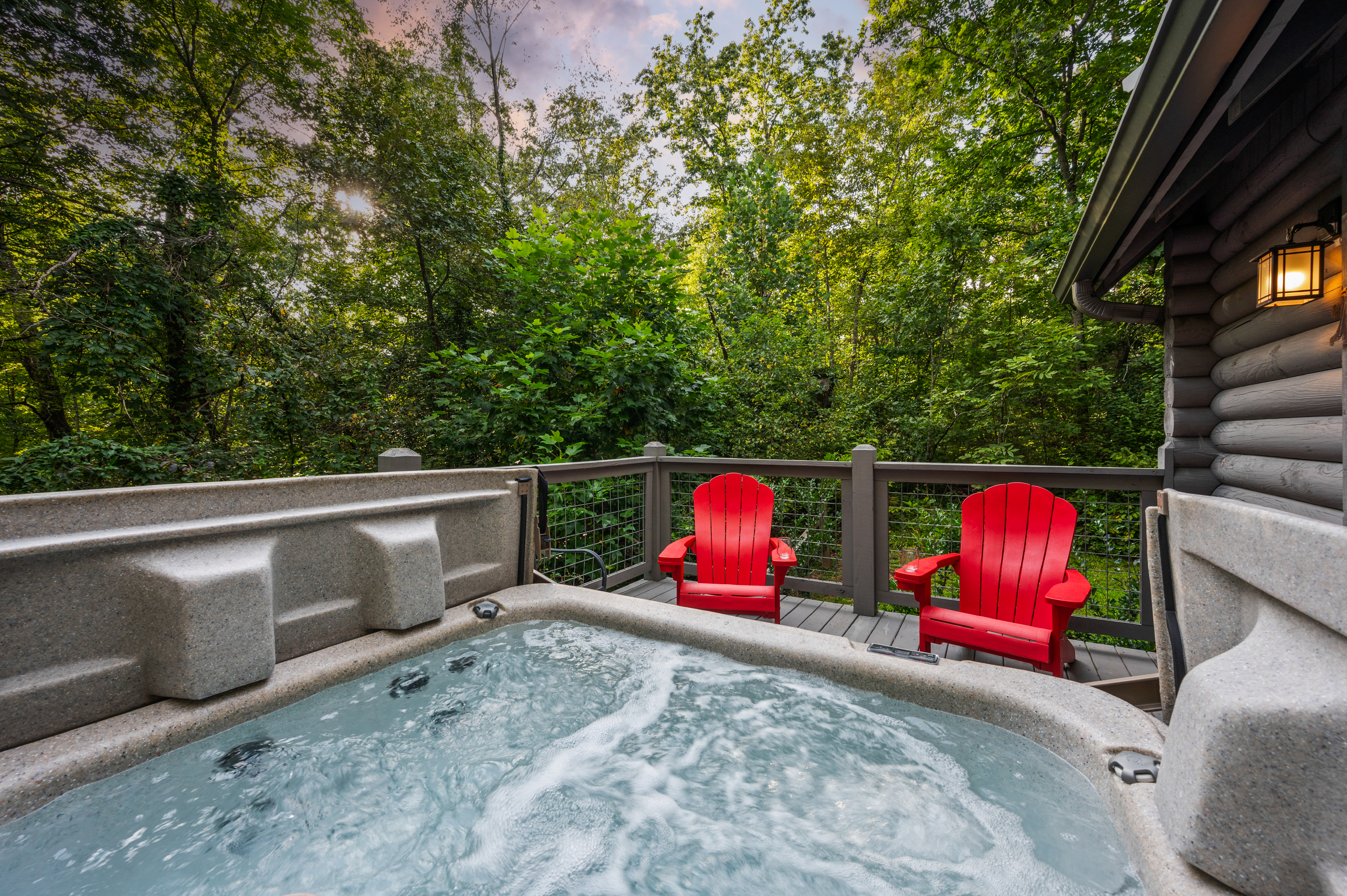 Relax in your private hot tub