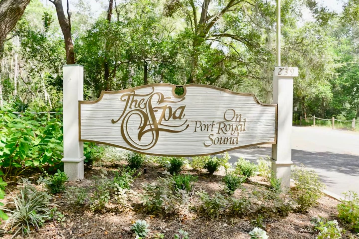The Spa on Port Royal Sound entrance