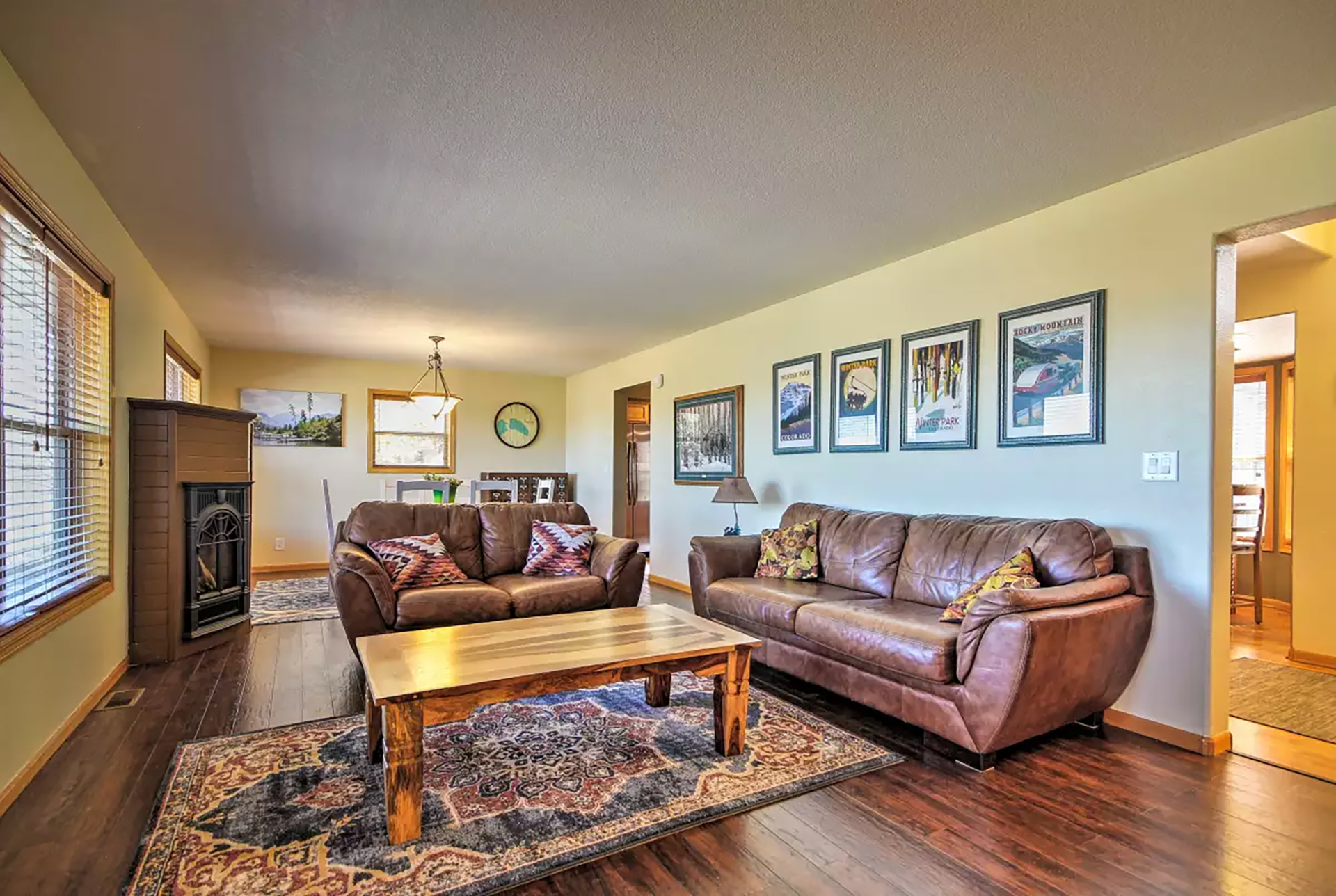 Open Floor plan with Gas Fireplace