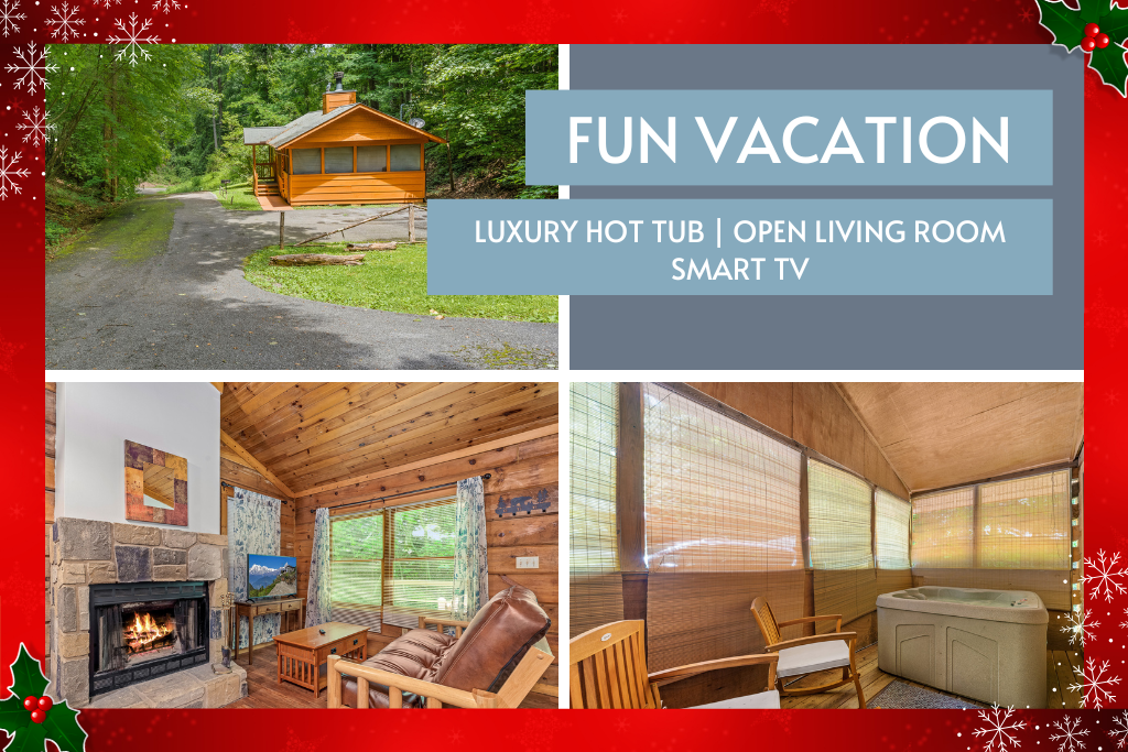 Luxury hot tub, smart TV, and all the cozy cabin perks