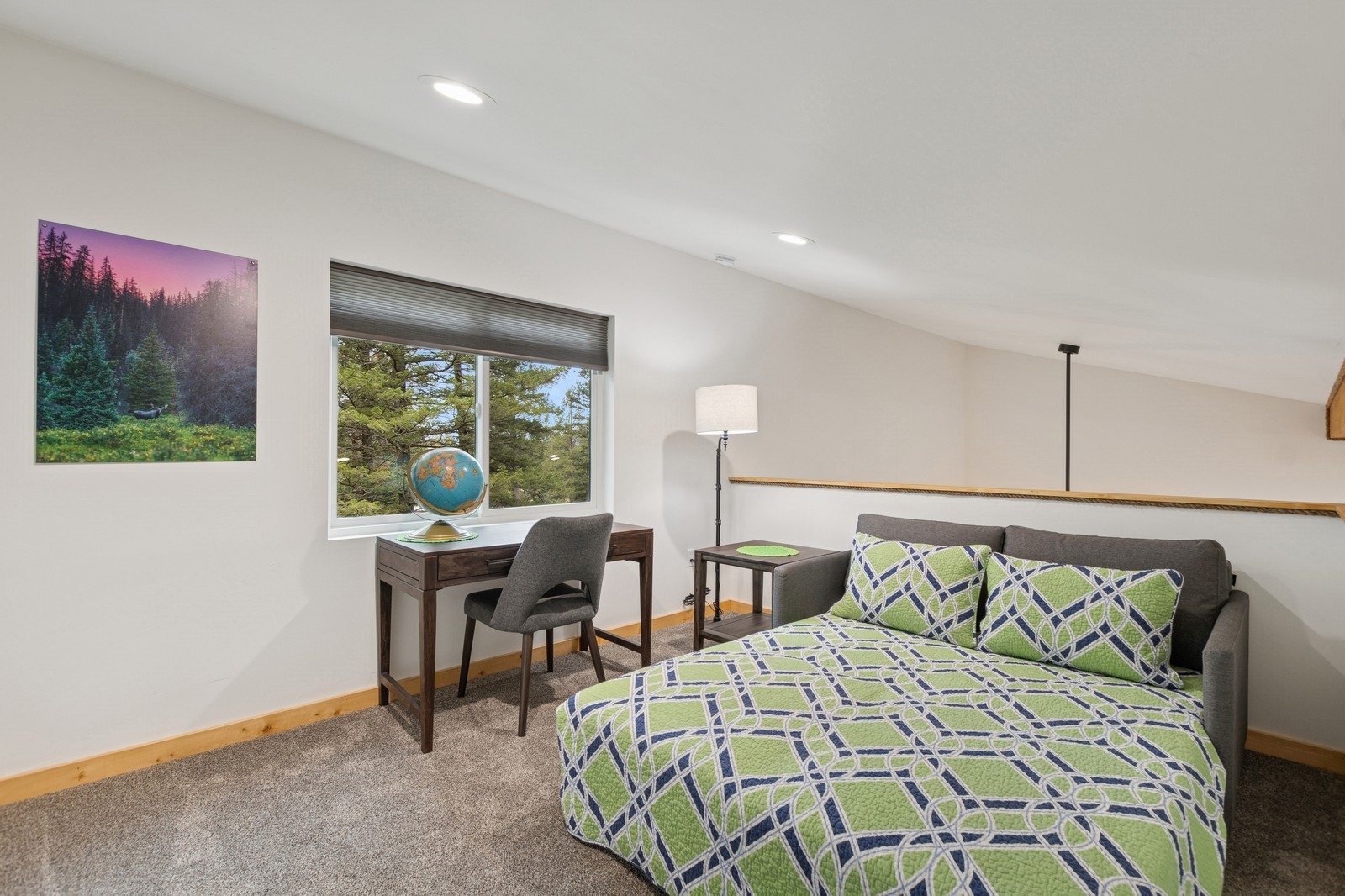 Loft Bedroom of Chug A Lug Springs Glacier National Park Montana