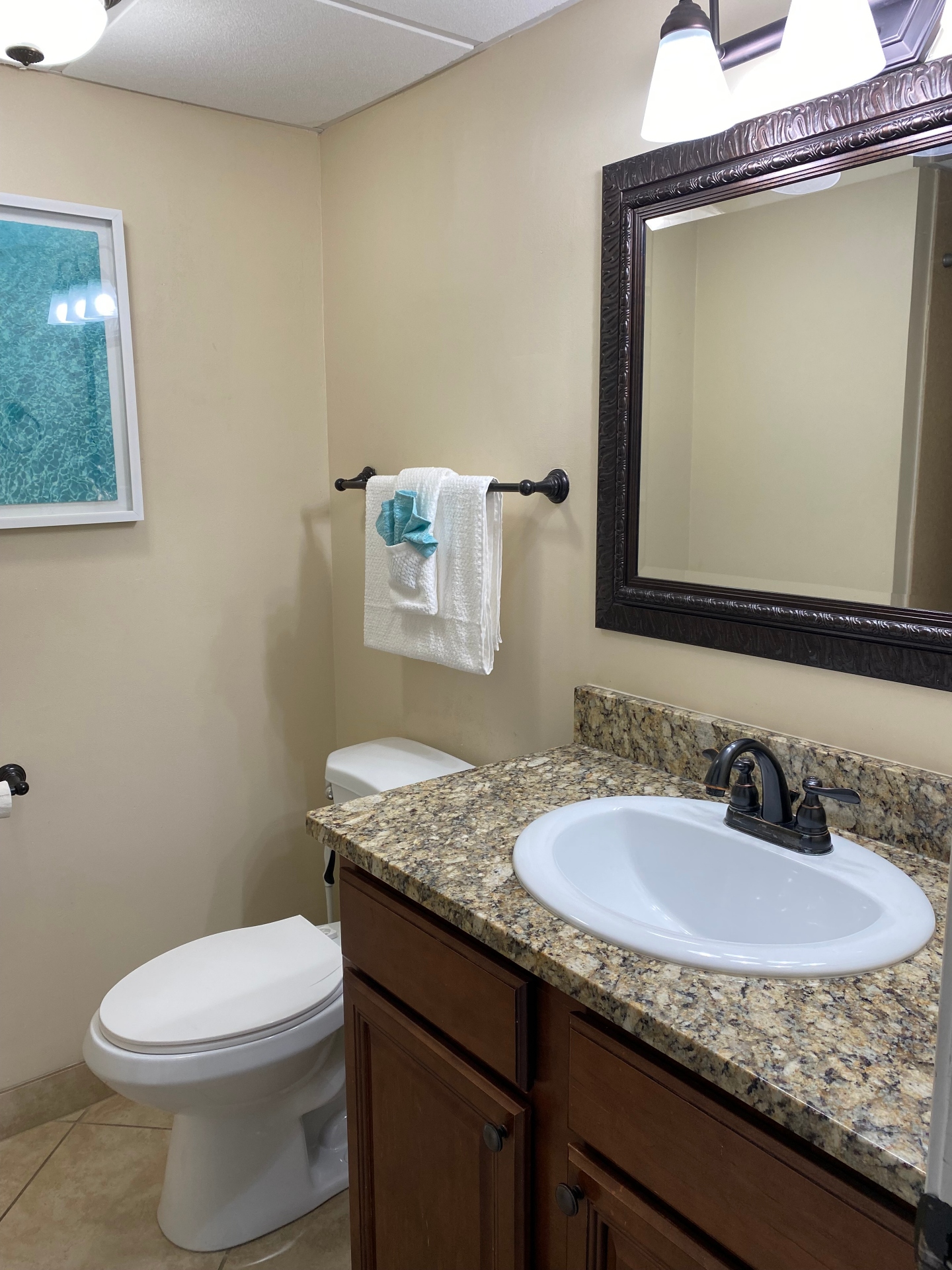 Second bathroom, has shower