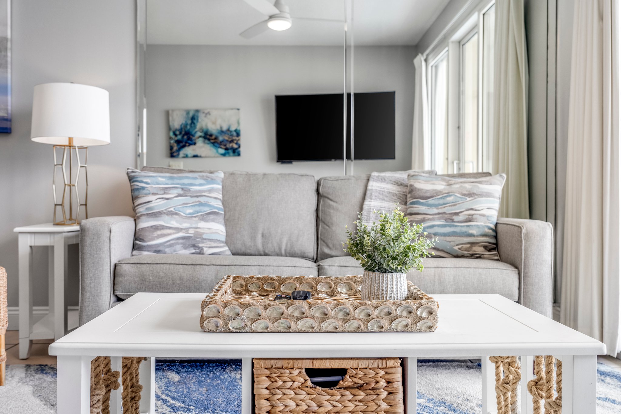 Sofa with queen bed
