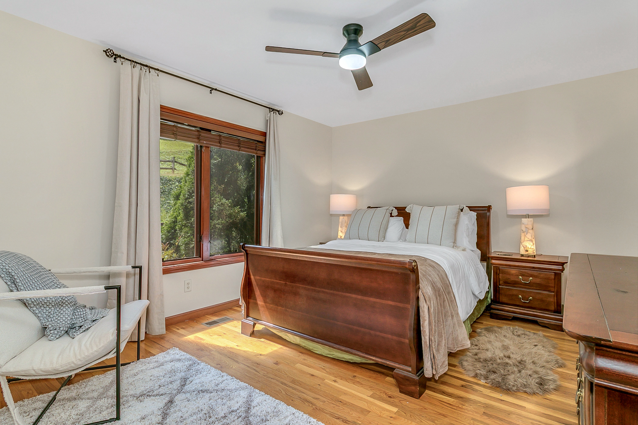 Main Level - Second Bedroom with Queen Bed