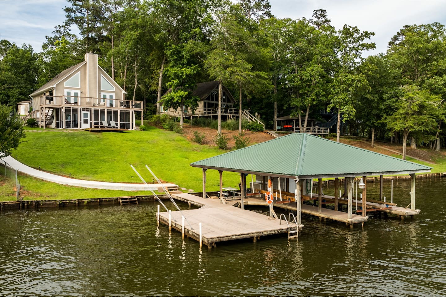 Back of home lakeside