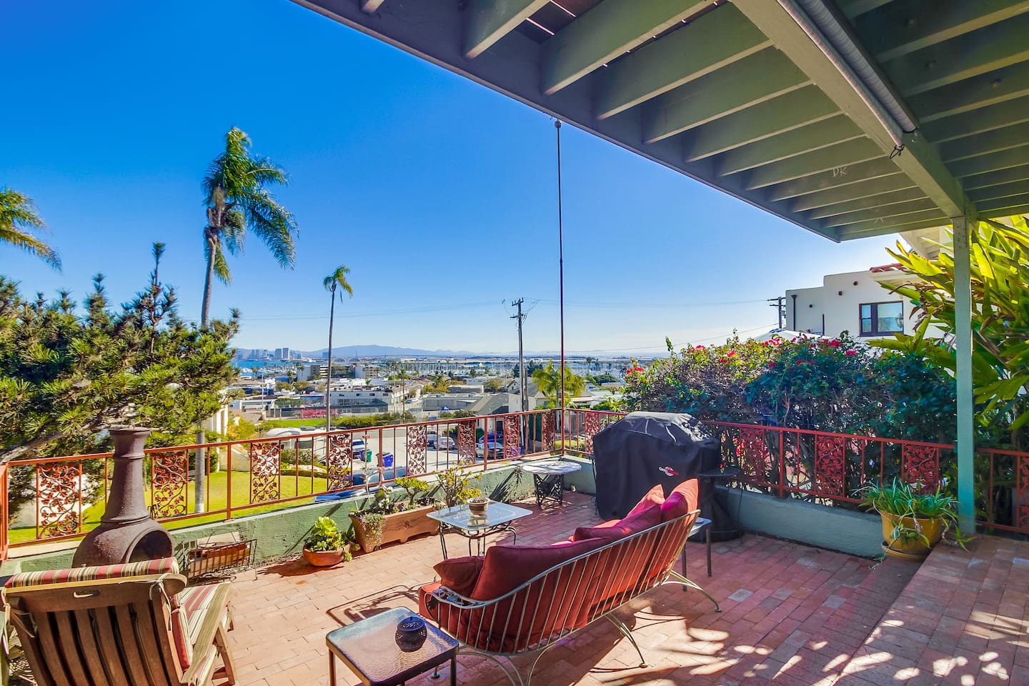 It's almost always sunny in our part of Point Loma!  You have your own BBQ