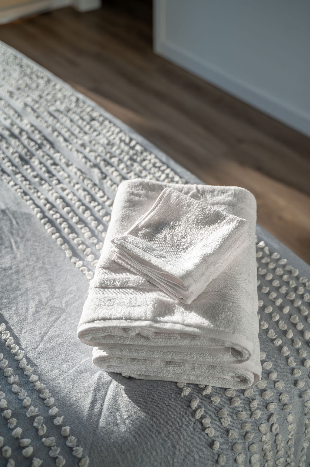 Bath linens provided
