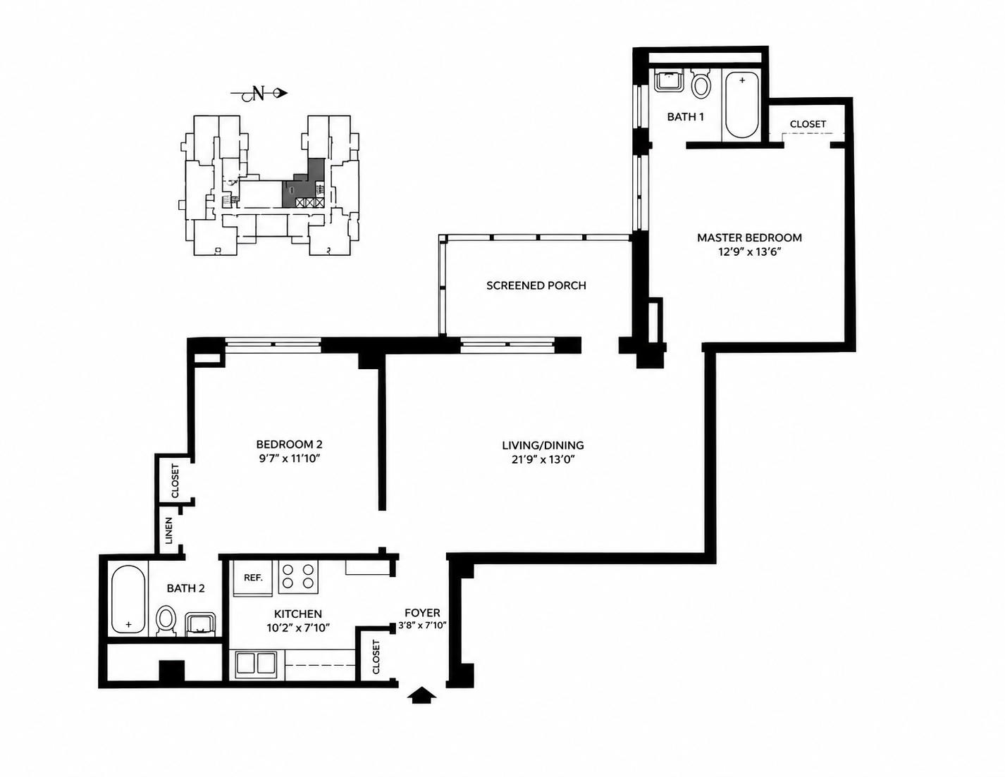 View the condo floor plan to better understand the layout, room locations, and available space so you can plan your stay more comfortably.