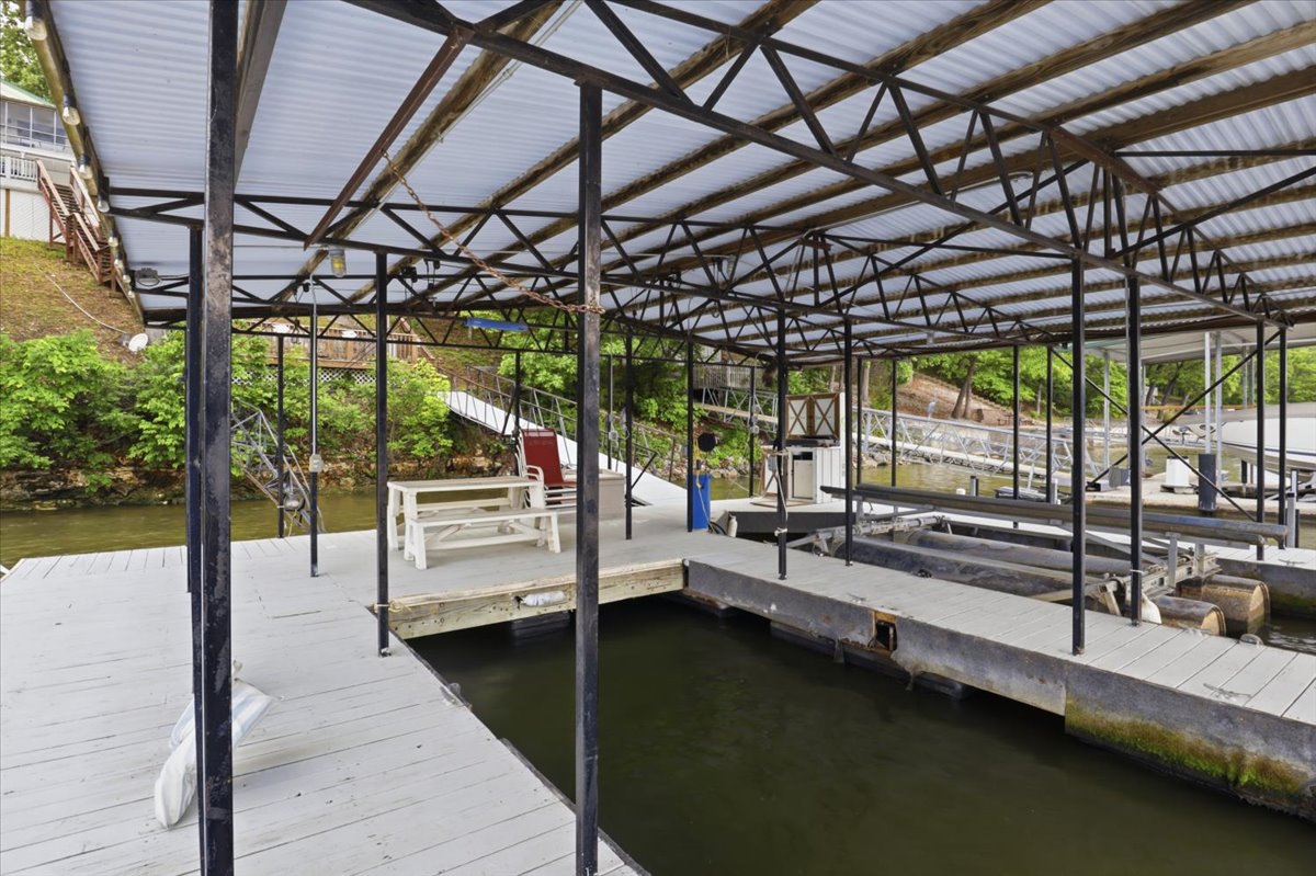 Covered Dock for Entertaining
