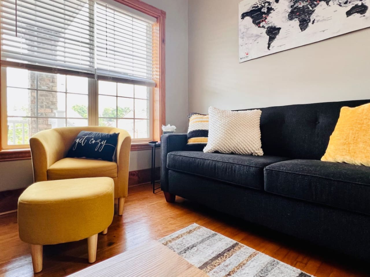 Spacious living area with plenty of room to relax, entertain, and enjoy the comfort of your home away from home.