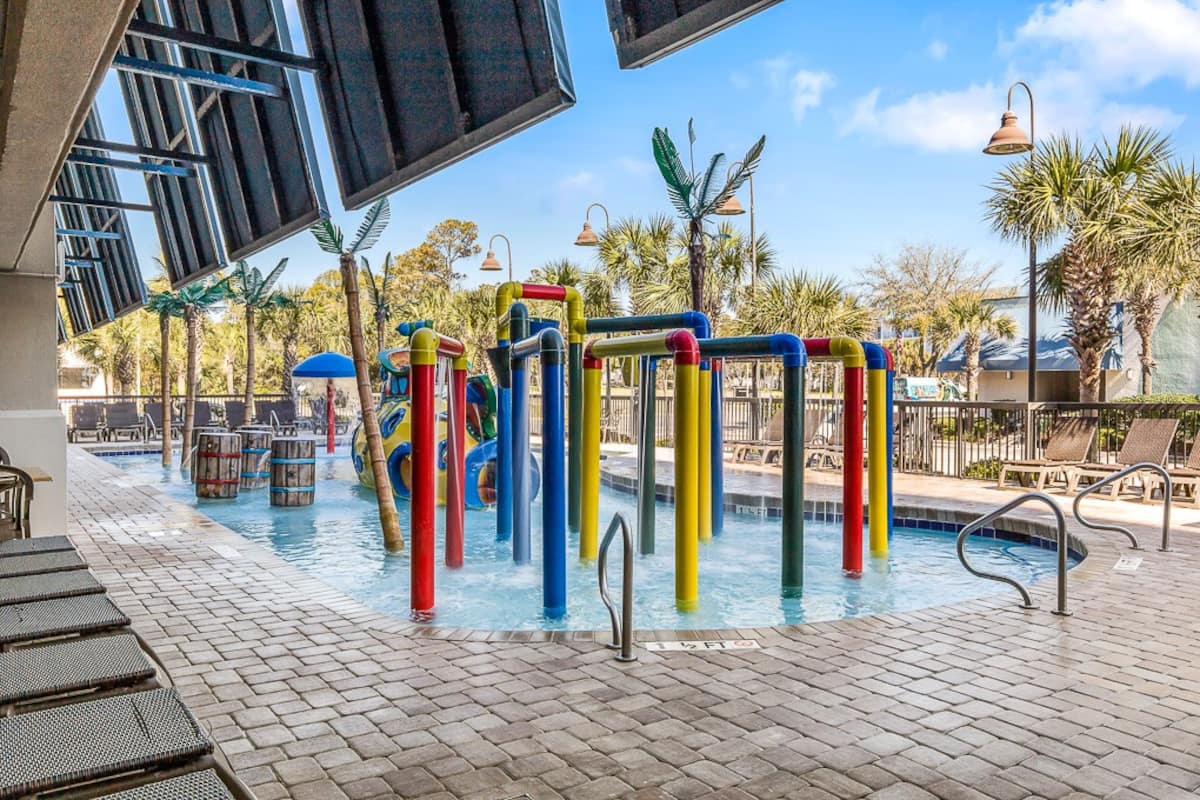 Cool off and unwind in the sparkling outdoor pool