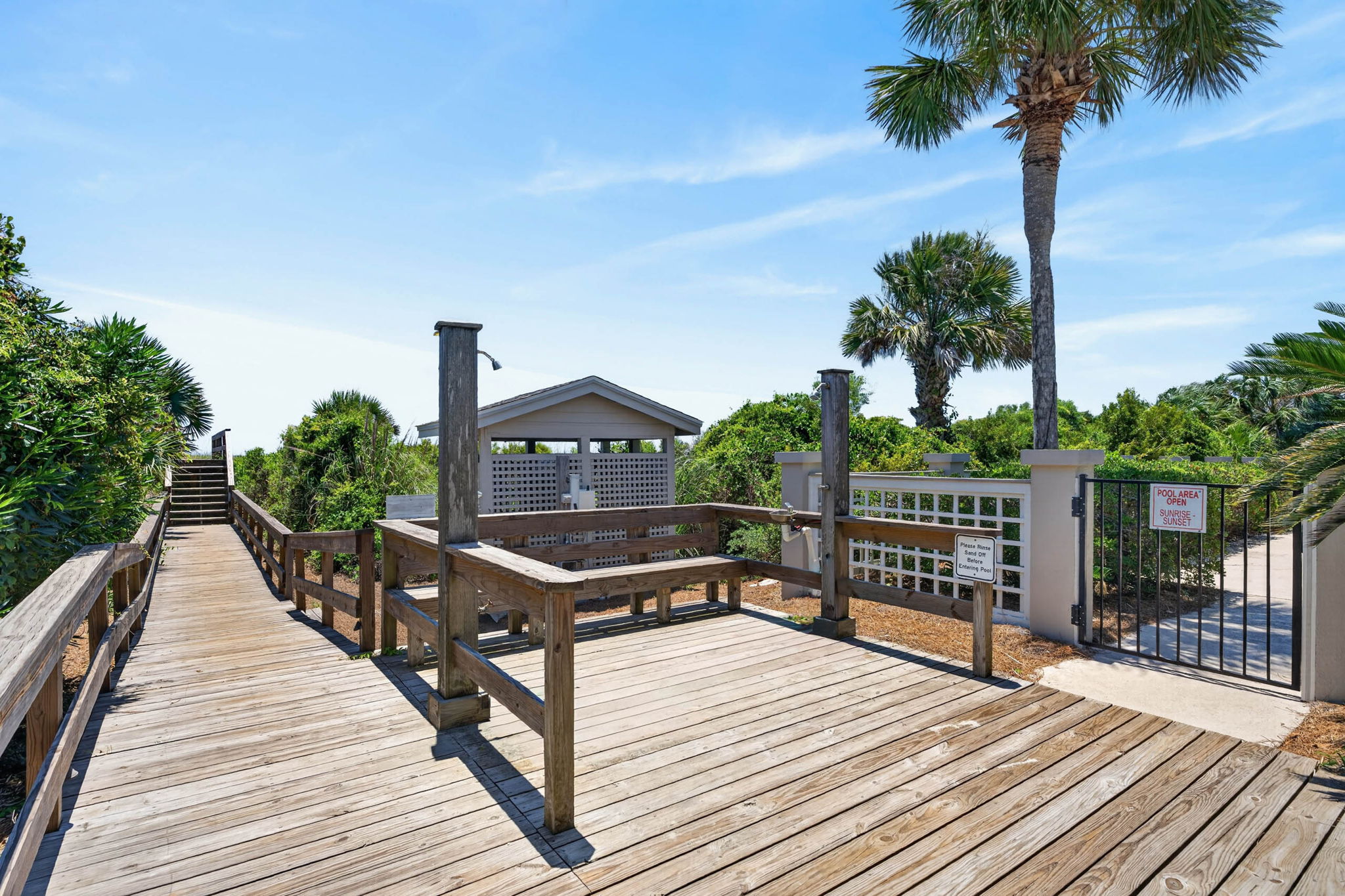 Beach showers for complex | Oceans 22 | 22 Beach Club Villas, Wild Dunes | IOP Escapes