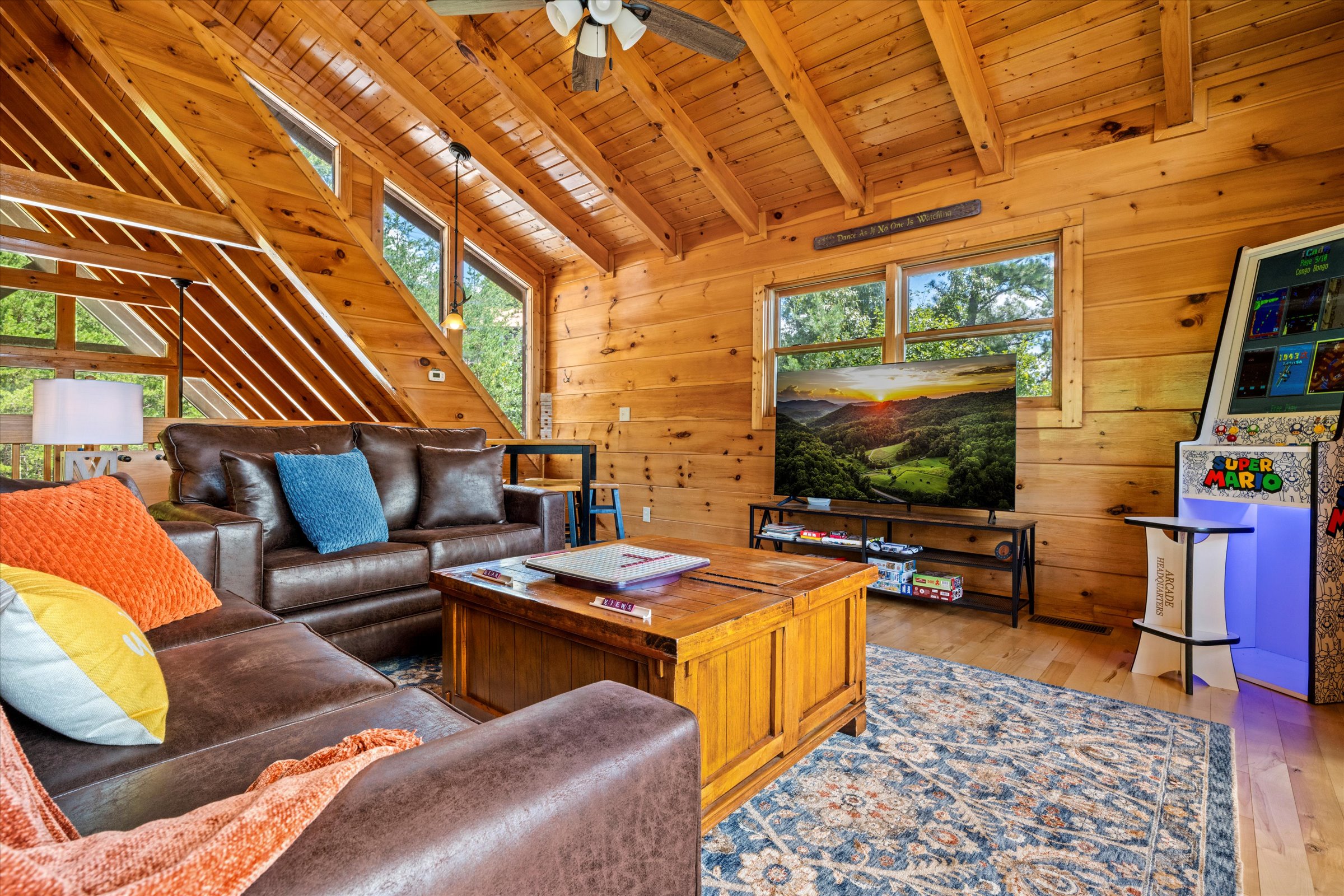 Pool, foosball, arcade games, and more—plus a deck with stunning views.