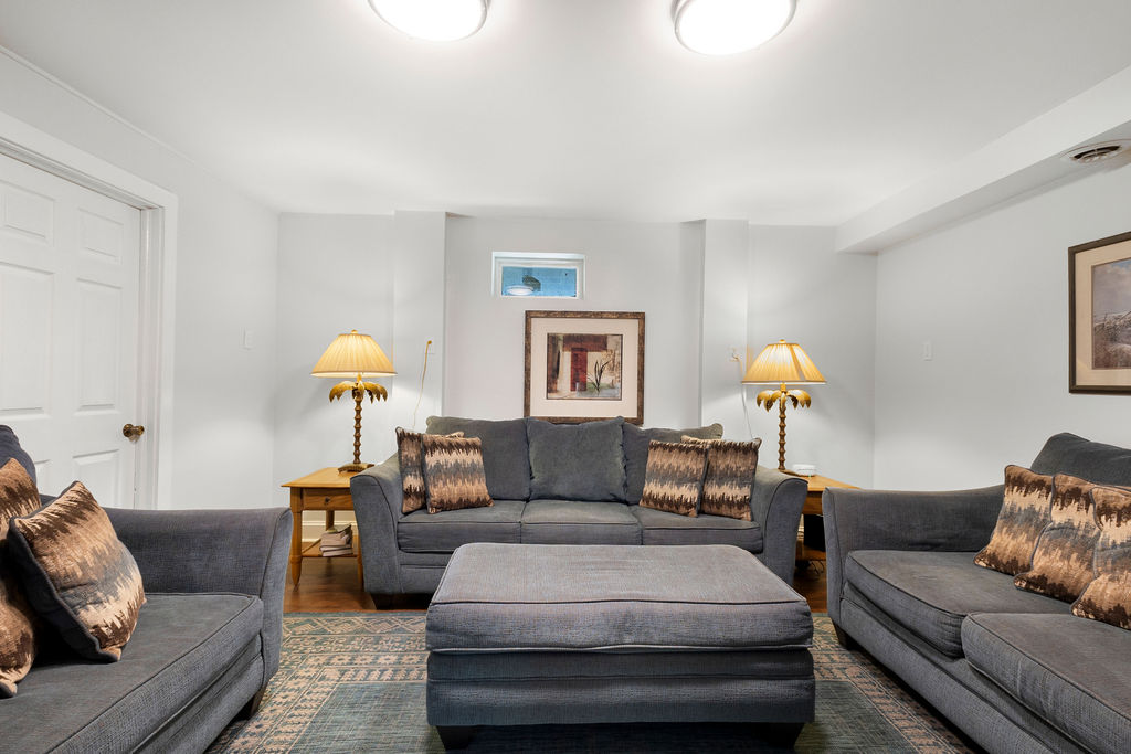 There's plenty of room for a movie night or slumber party.