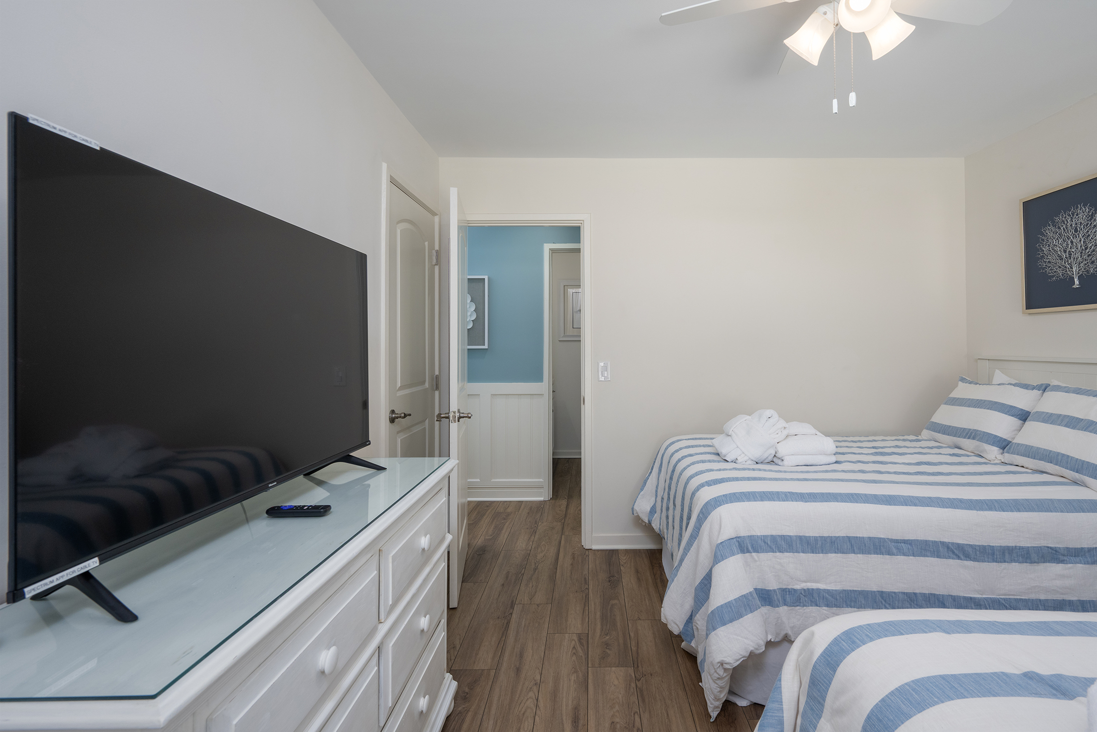 Two Full beds in the 3rd bedroom