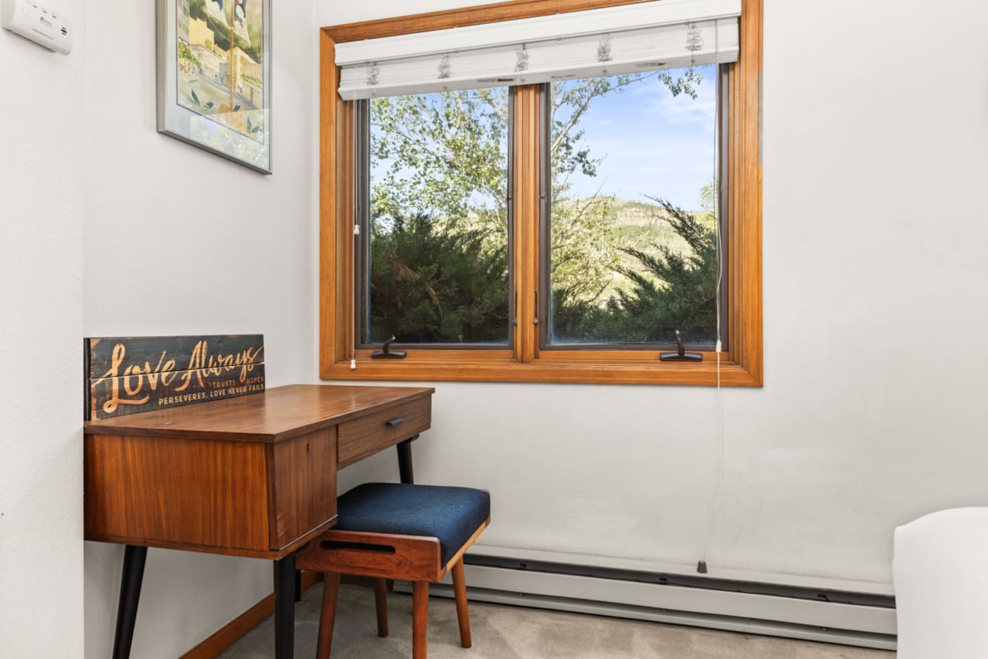 Bedroom #1 -- Desk & Mountain Views