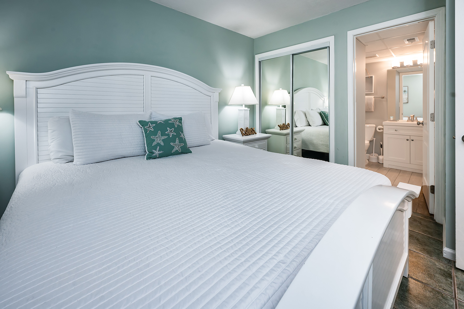 Master Bedroom with king size bed