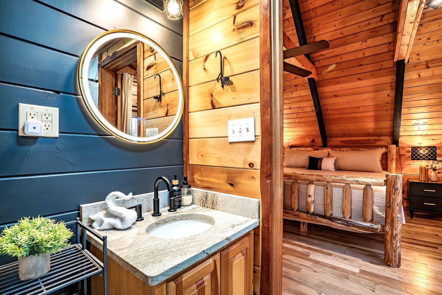 This is the bathroom located in the loft area.
