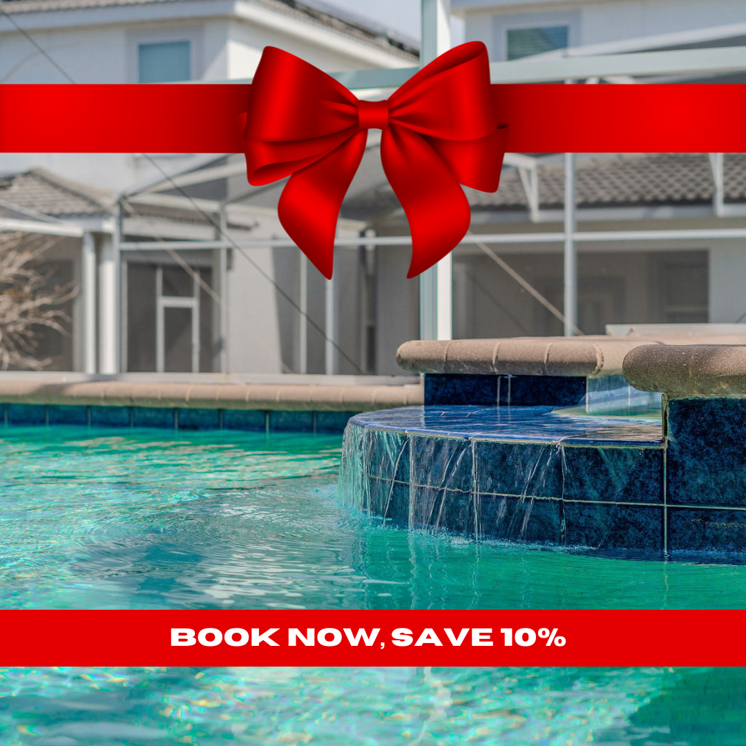 Relax in private pool and spa after a long day.