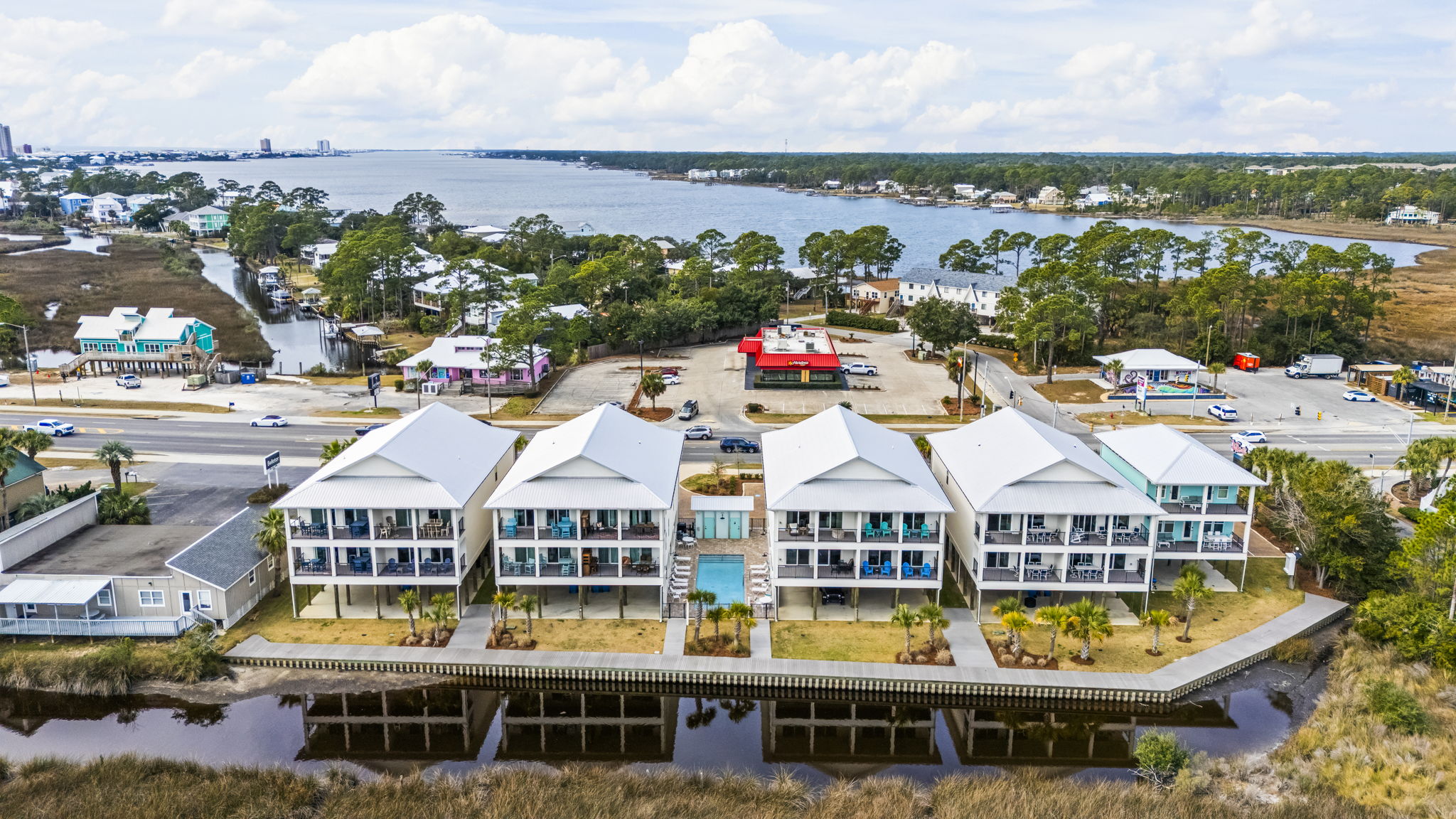 Exterior Balcony and Bayou View