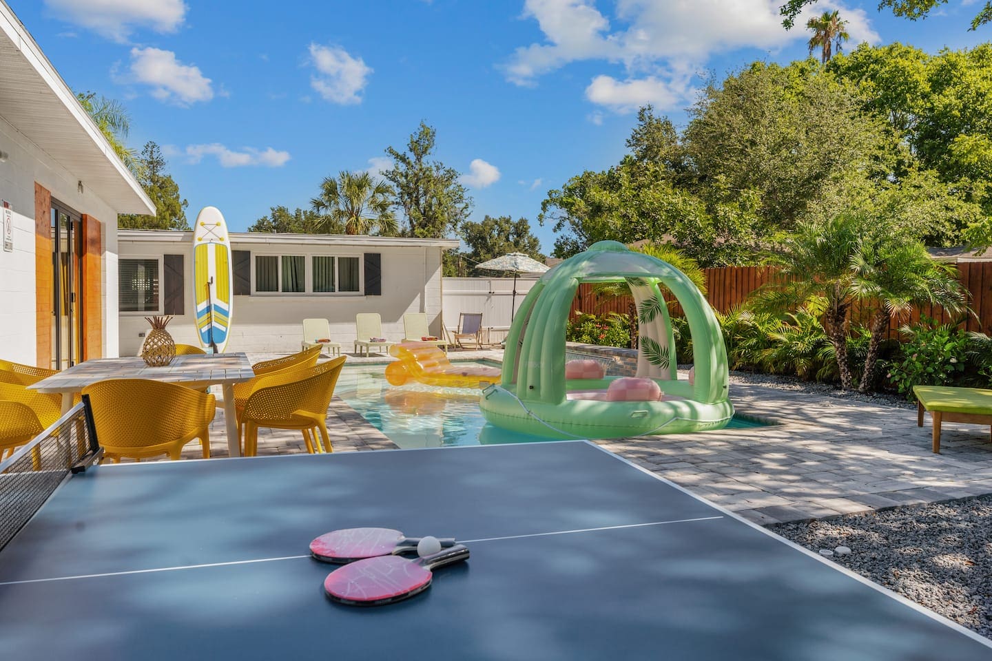 Play ping pong while enjoying the pool and Florida sun. 