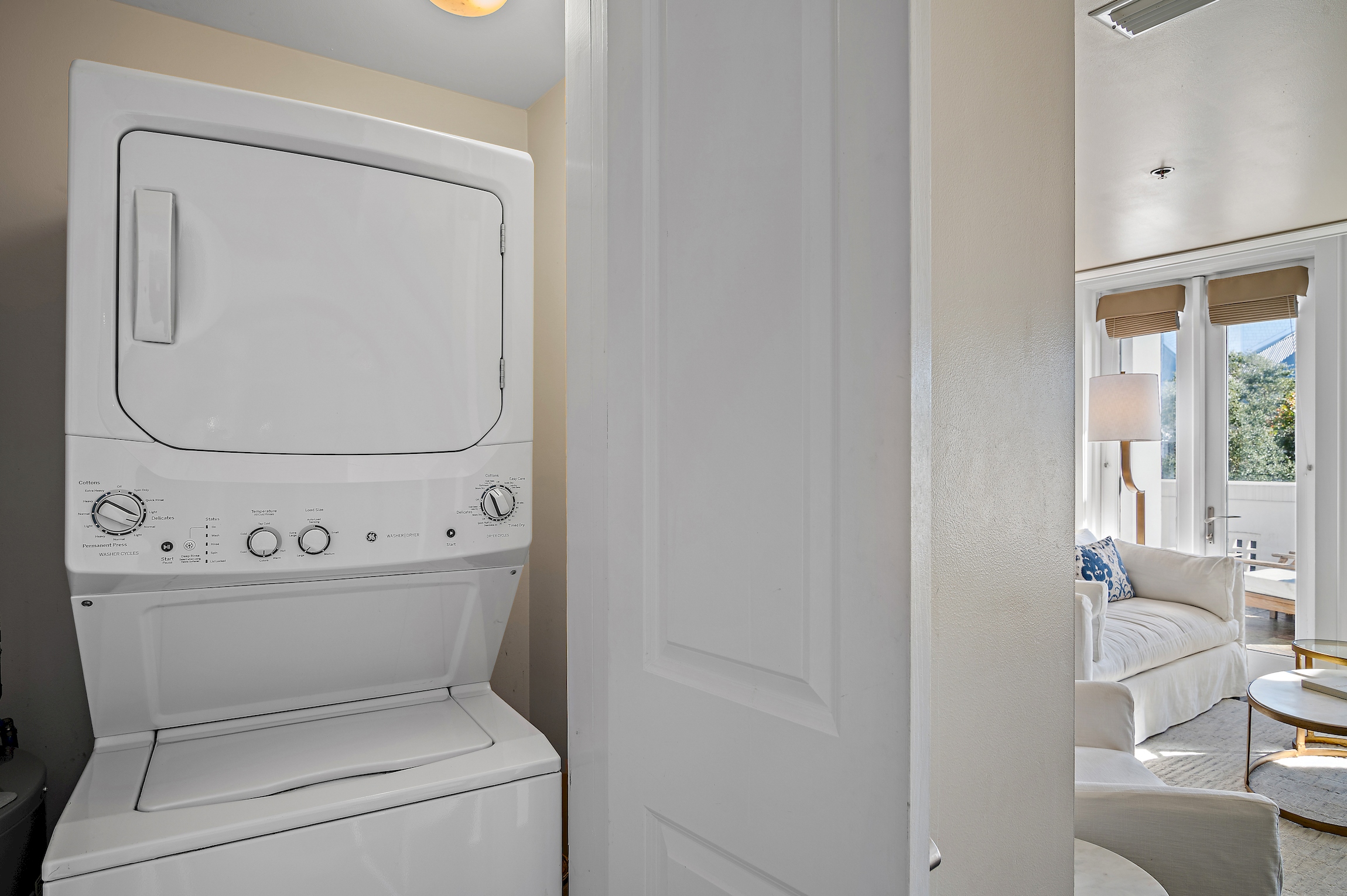 Washer and Dryer are inside the unit for your use.
