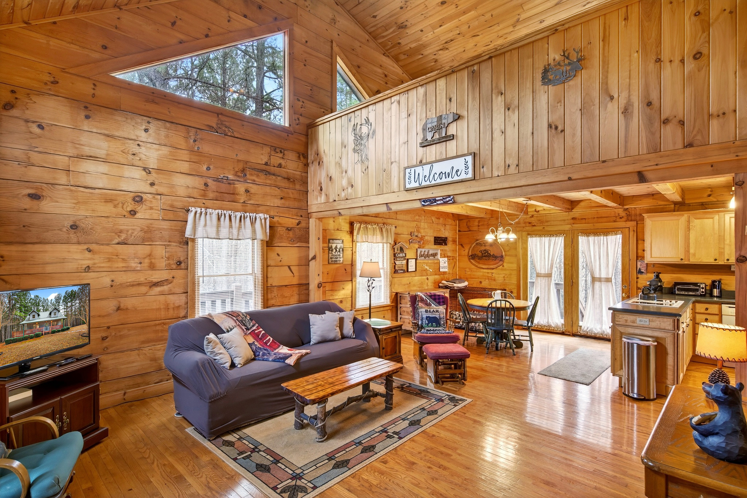 Gather the family in the living room 