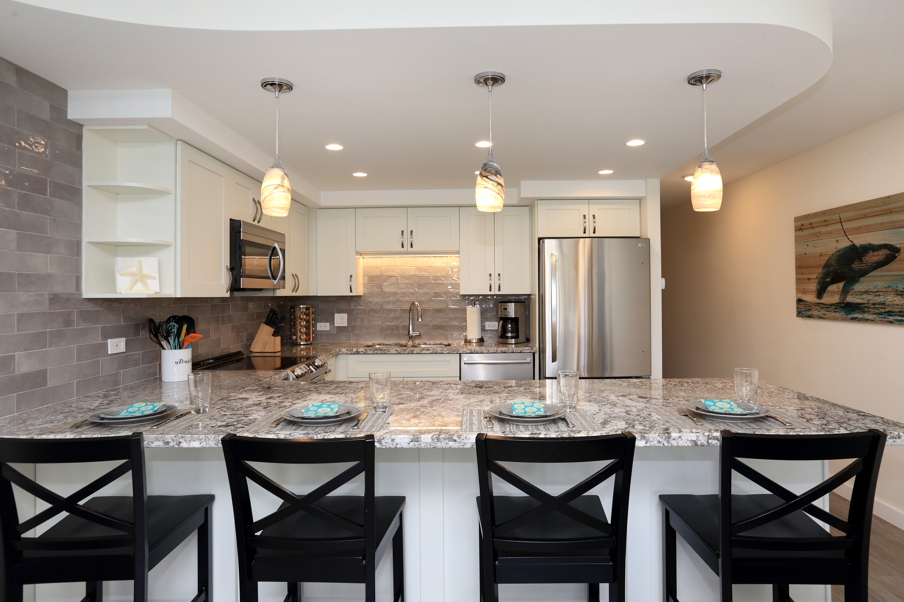 Beautiful kitchen with stainless appliances