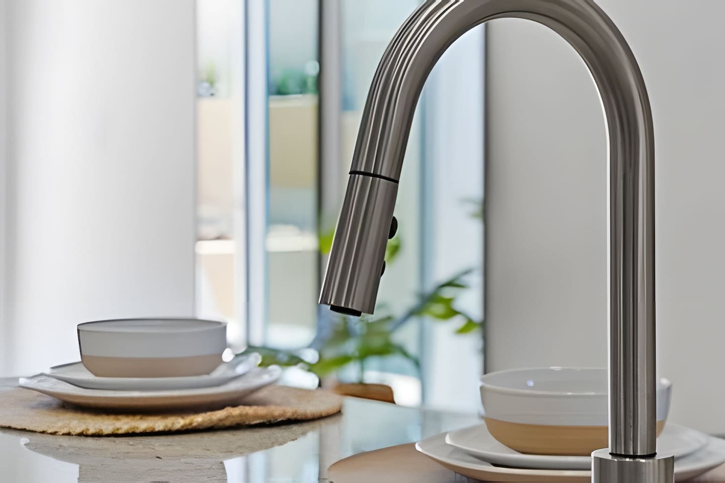 High-end finishes meet practicality in this gorgeous kitchen setup. Enjoy the finer details!