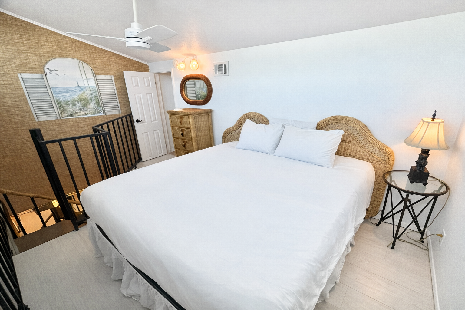 Loft area with king bed!