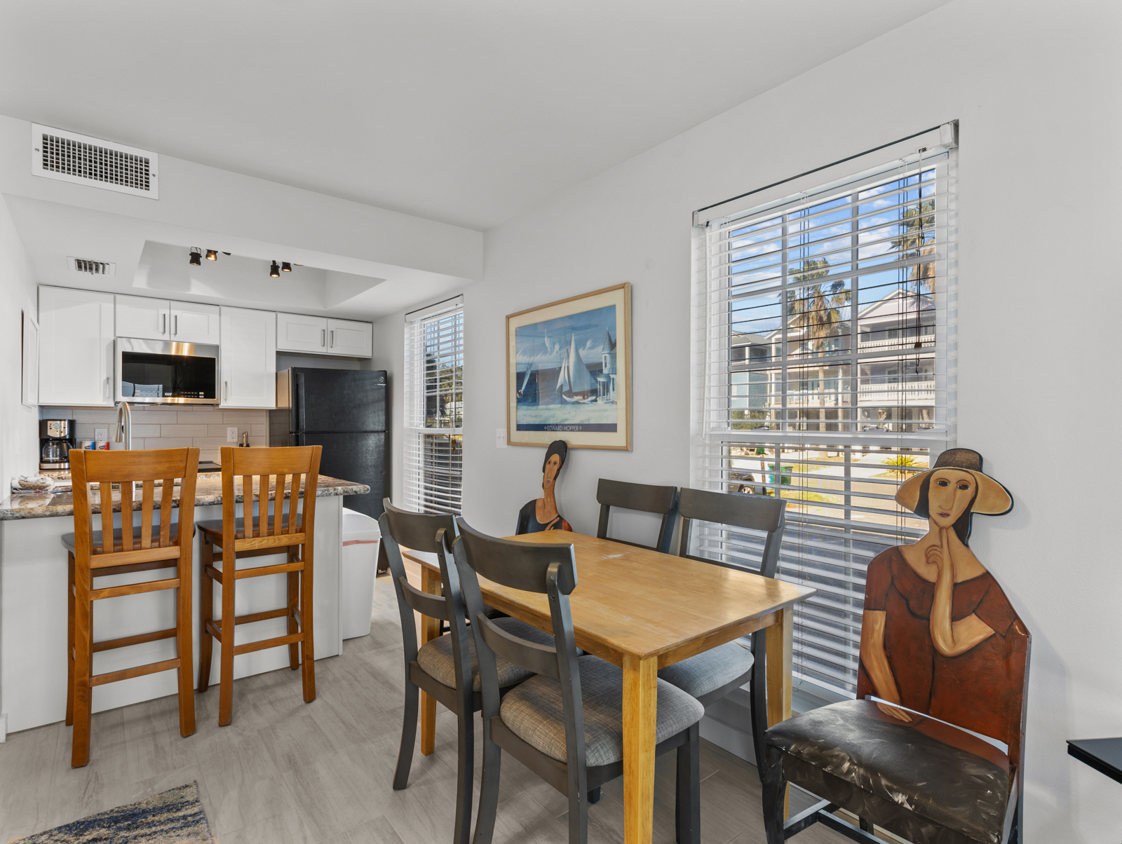 Dining Table and Whimsical Chairs