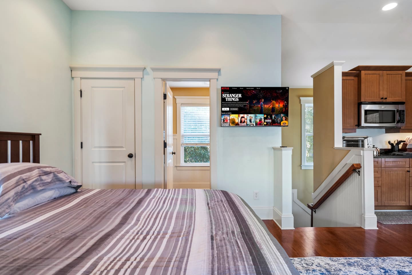 43" Samsung Smart TV — log into your streaming services and settle in for the evening