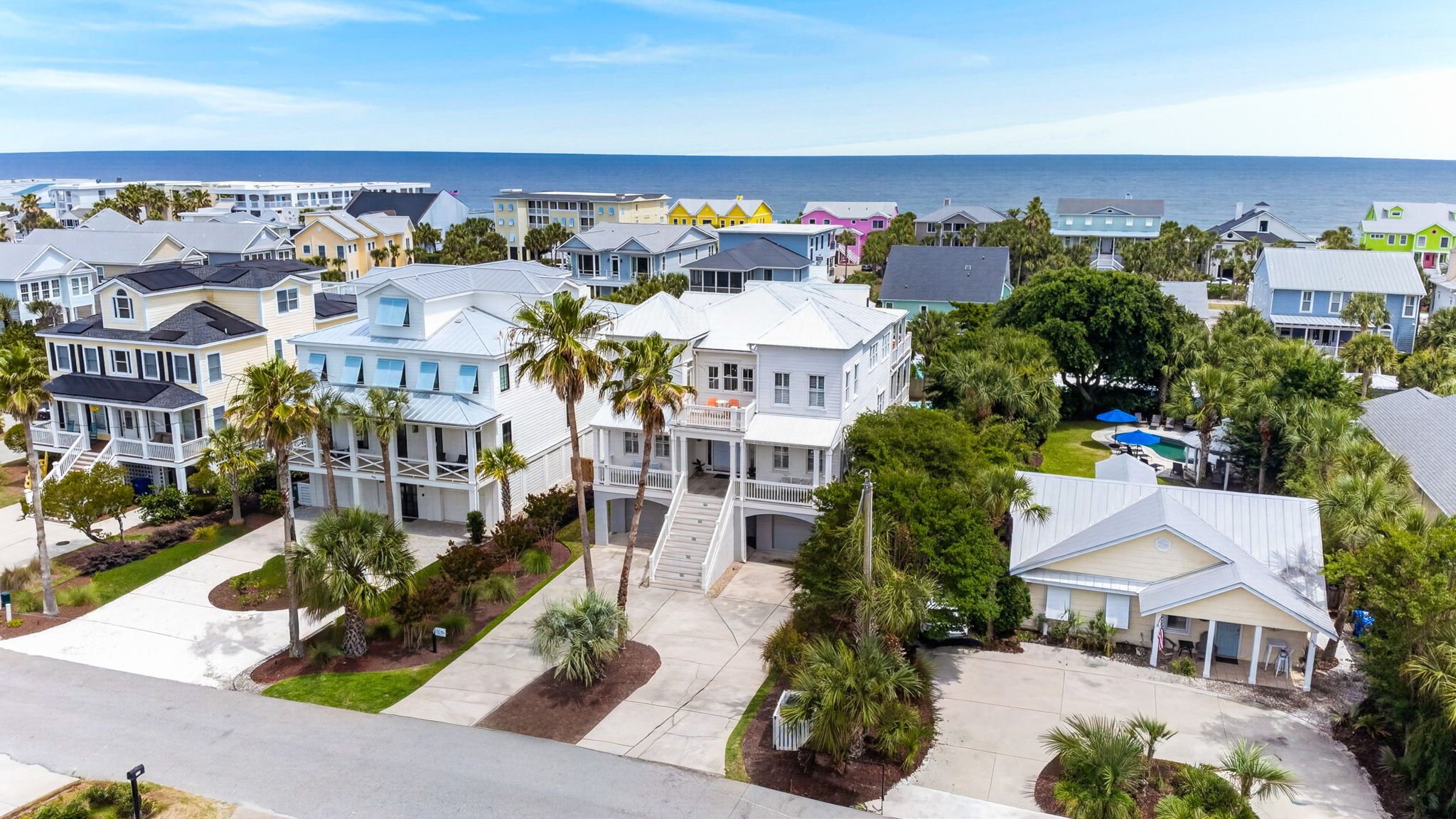 Aerial View | Twin Palms | 914 Carolina Blvd | Isle of Palms, SC | IOP Escapes