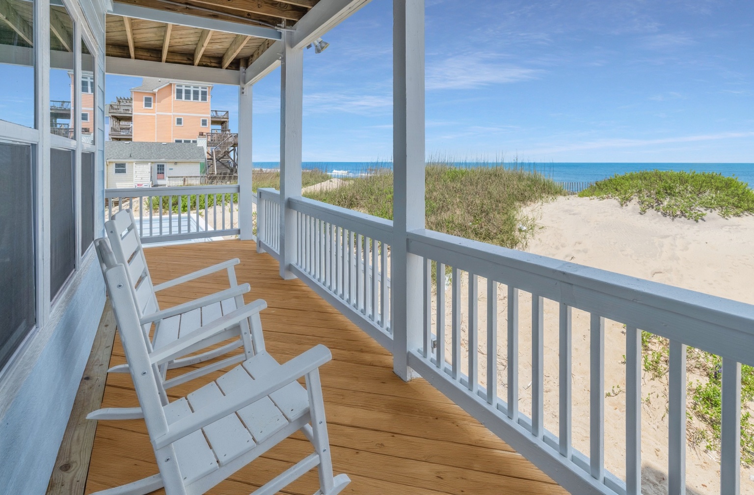 Lower level deck views