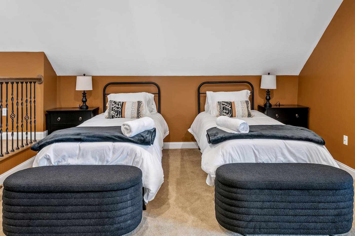Bedroom 4 at The Chalet (2 twin beds shown)