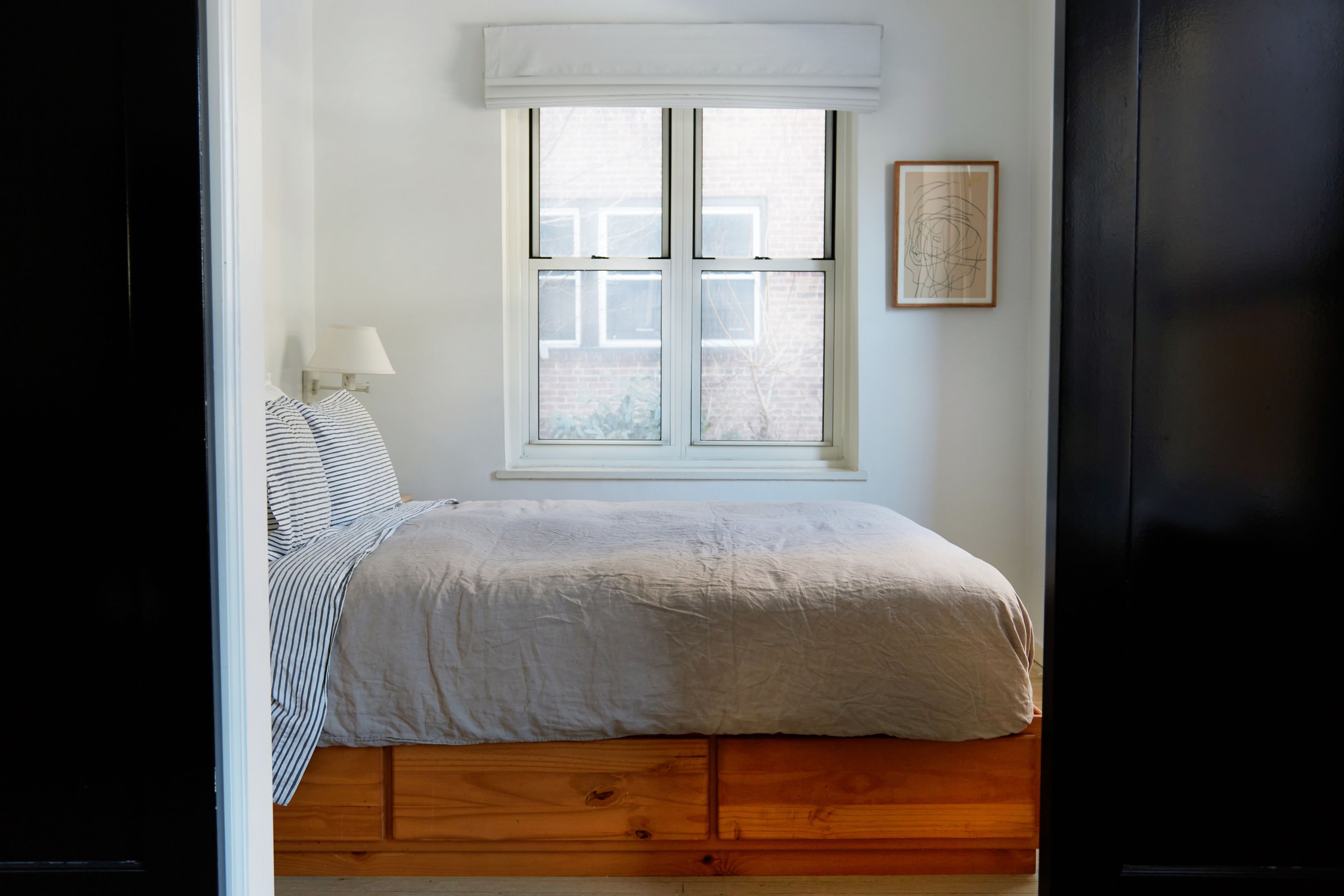 Full size bed in Guest Bedroom #1