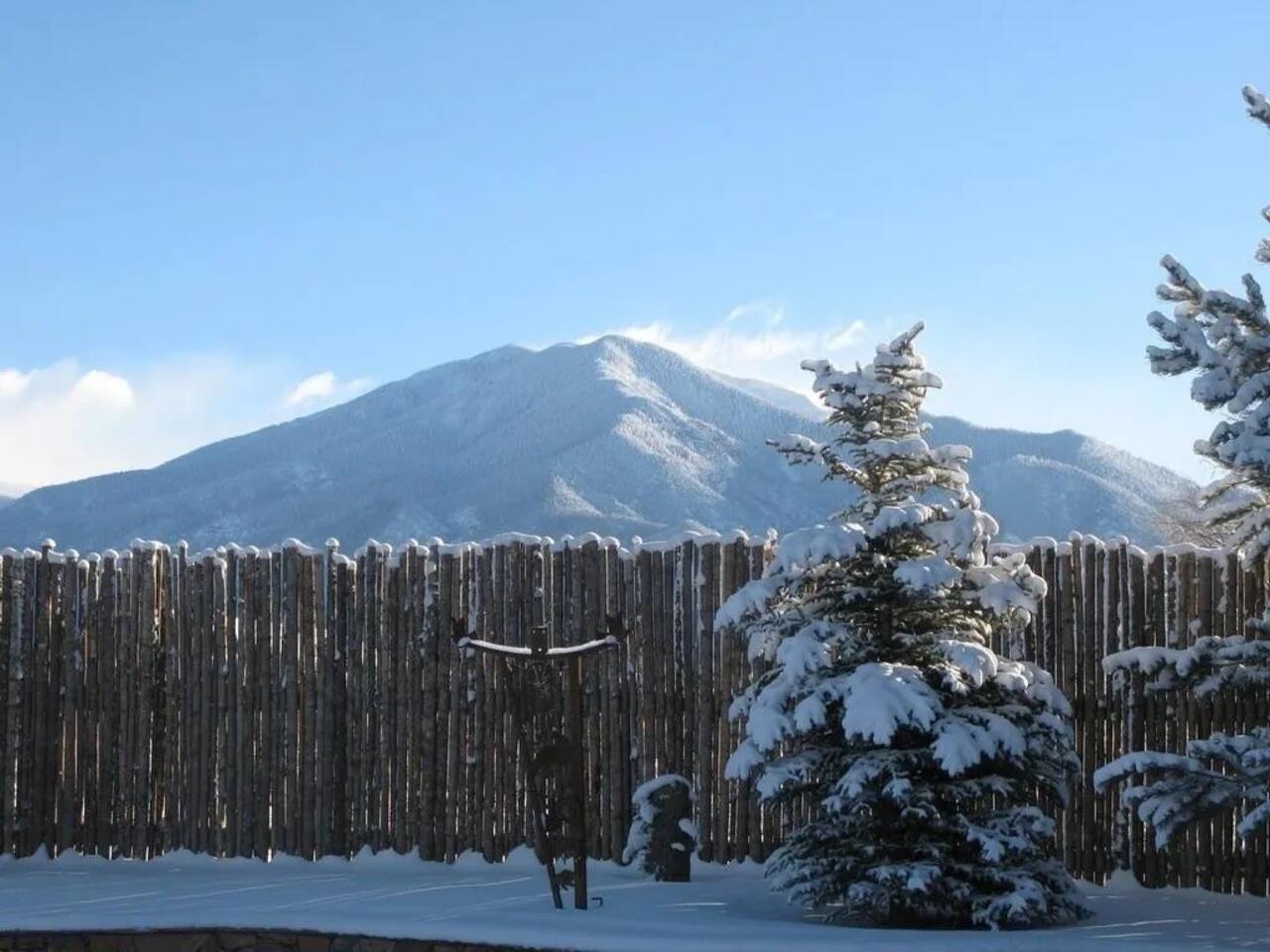 snowcapped mountains