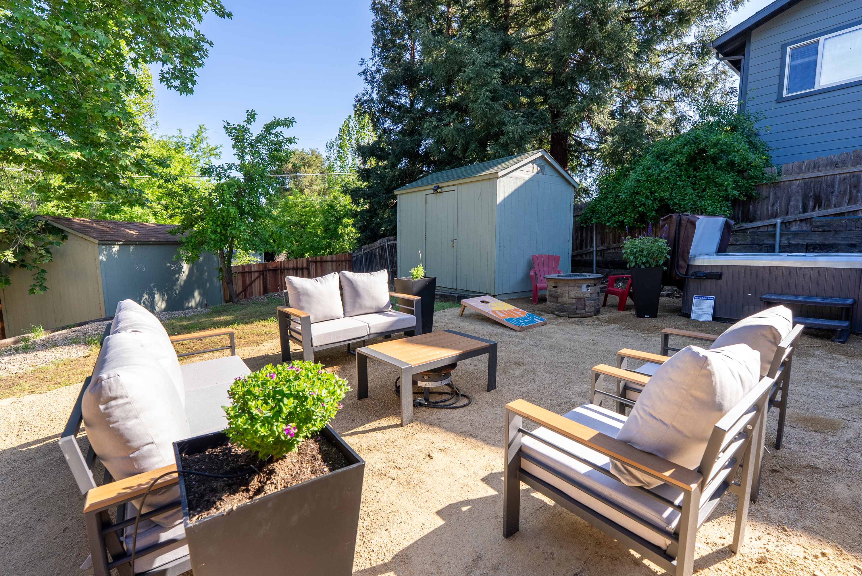 The perfect spot to gather for yard games and fresh country air.