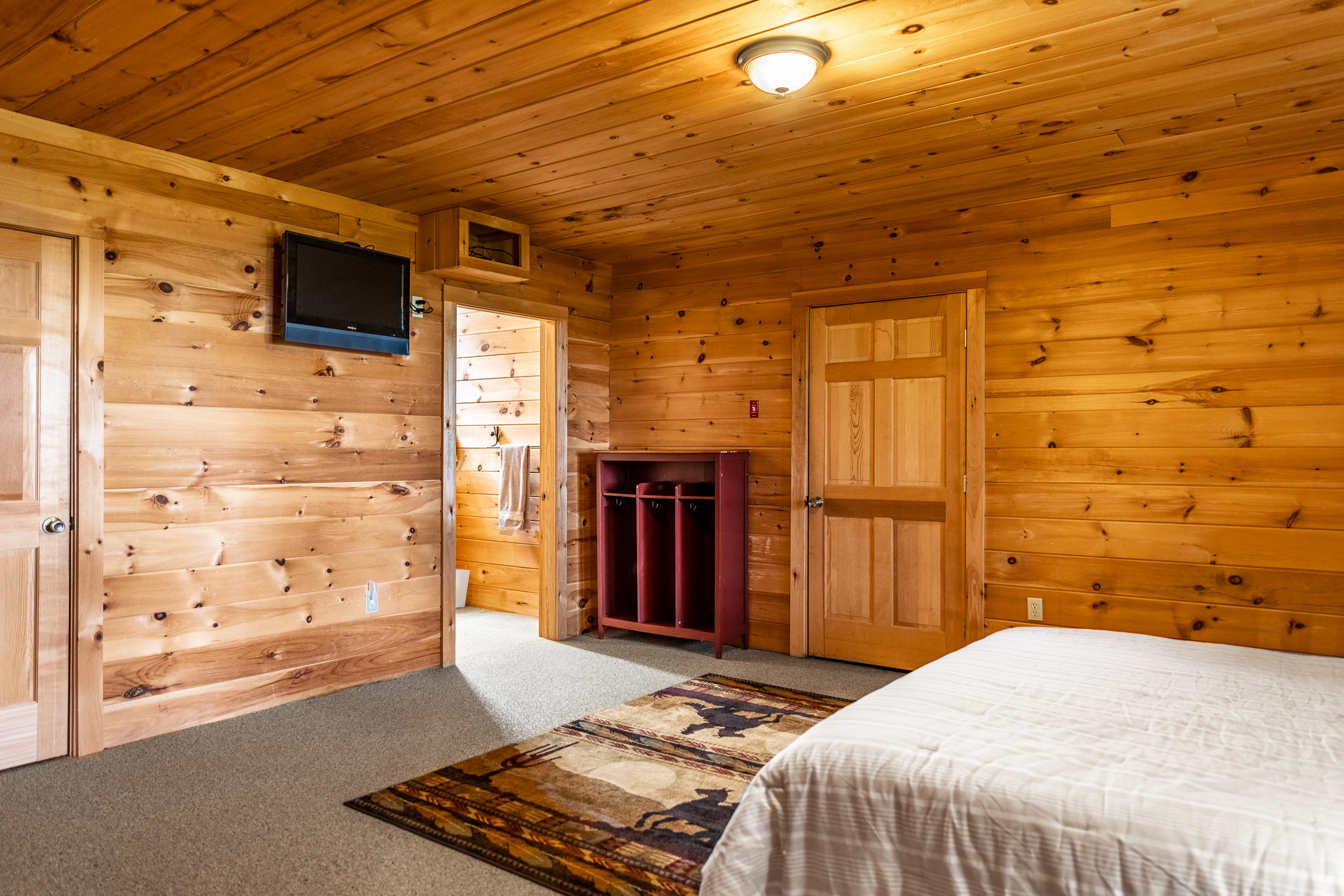In the downstairs king suite, you'll find a pack and play portable nursery, which can be transported to any room in the house for convenience. That's one less thing you'll need to pack!