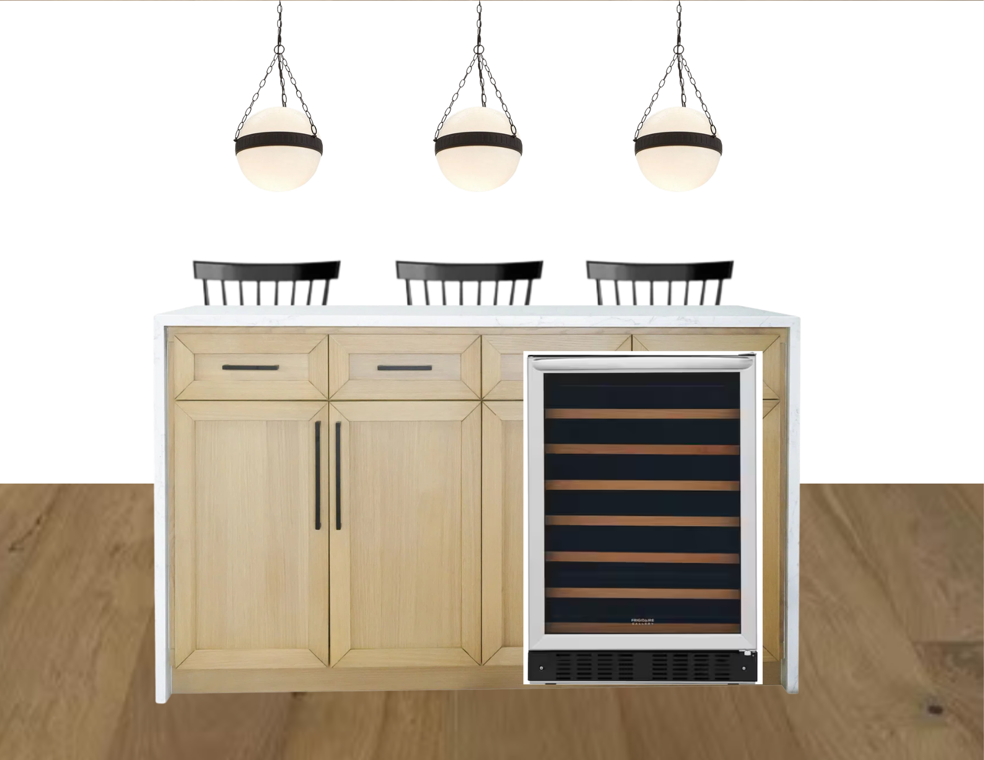 Home under renovations. AI generated image to give a visual representation of the new look. Actual results may vary.