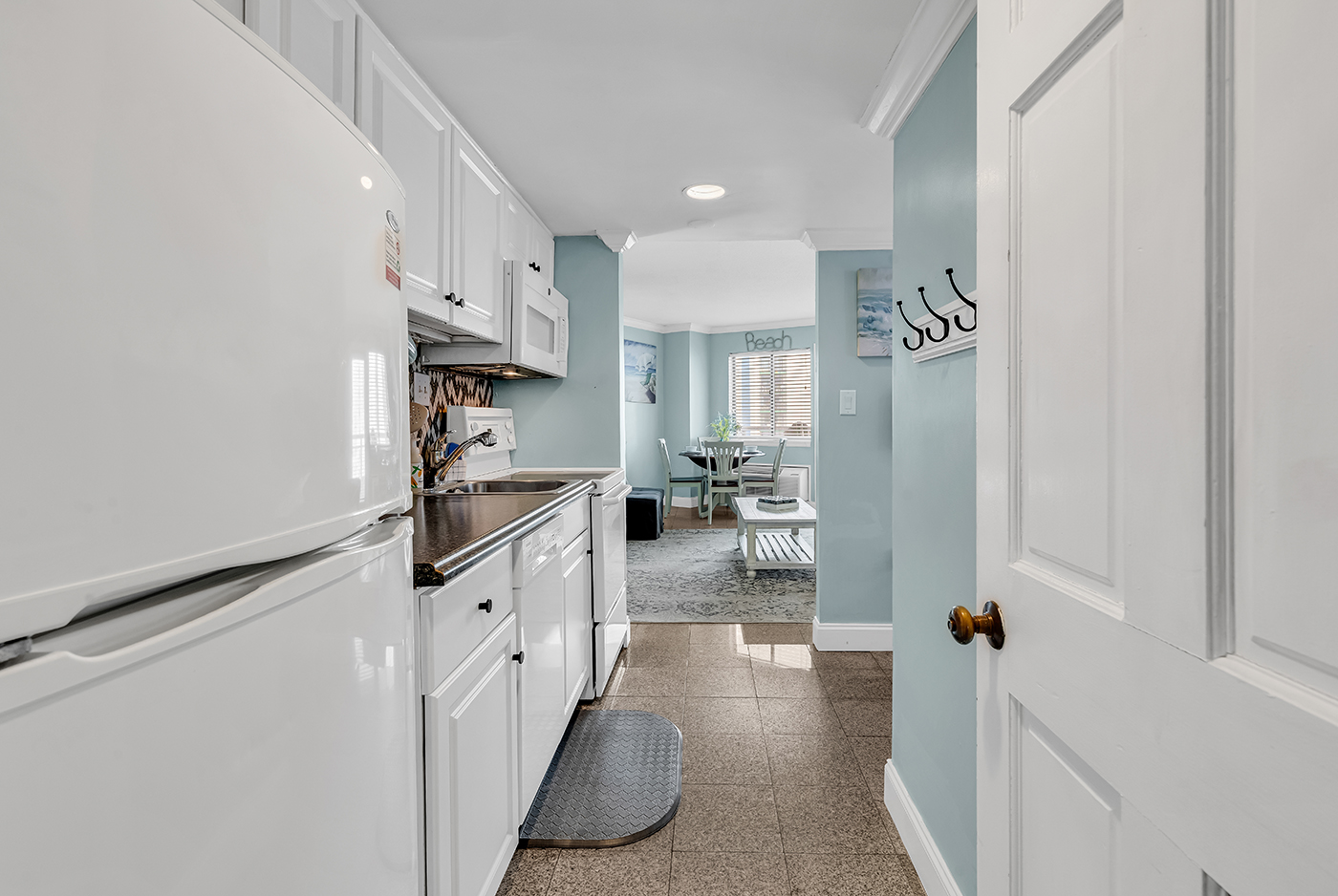 Bright, open kitchen with ample counter space and modern appliances